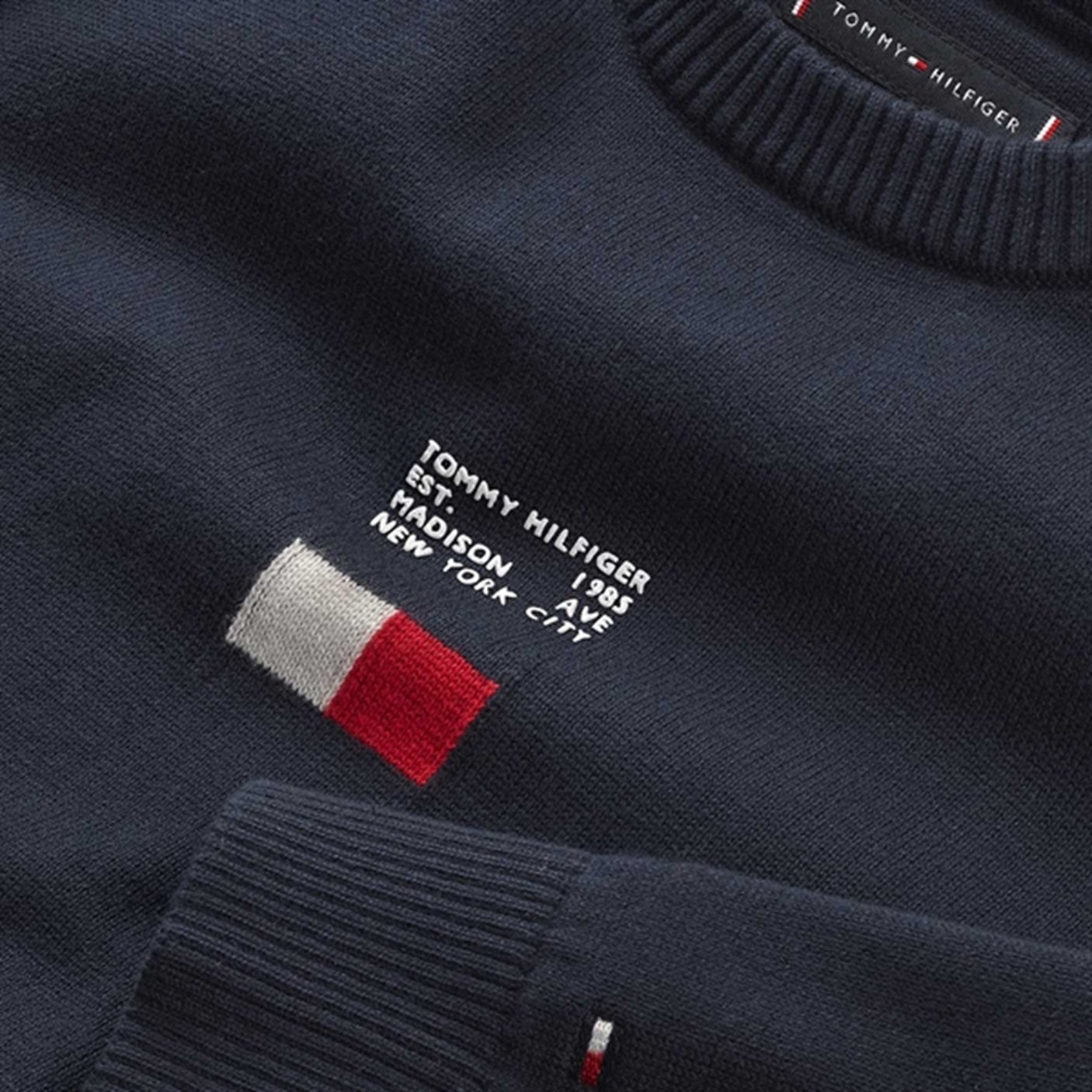 Tommy Hilfiger Flag Sweater Desert Sky