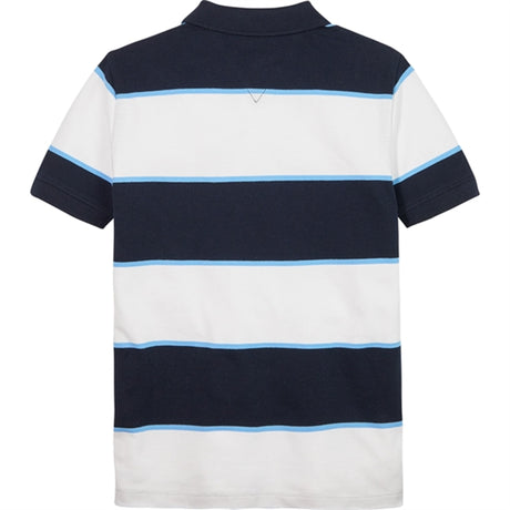 Tommy Hilfiger Rugby Stripe Polo T-shirt Desert Sky Stripes