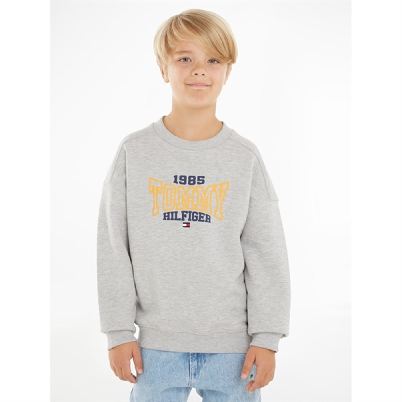 Tommy Hilfiger Tommy 1985 Varsity Sweatshirt New Light Grey Heather