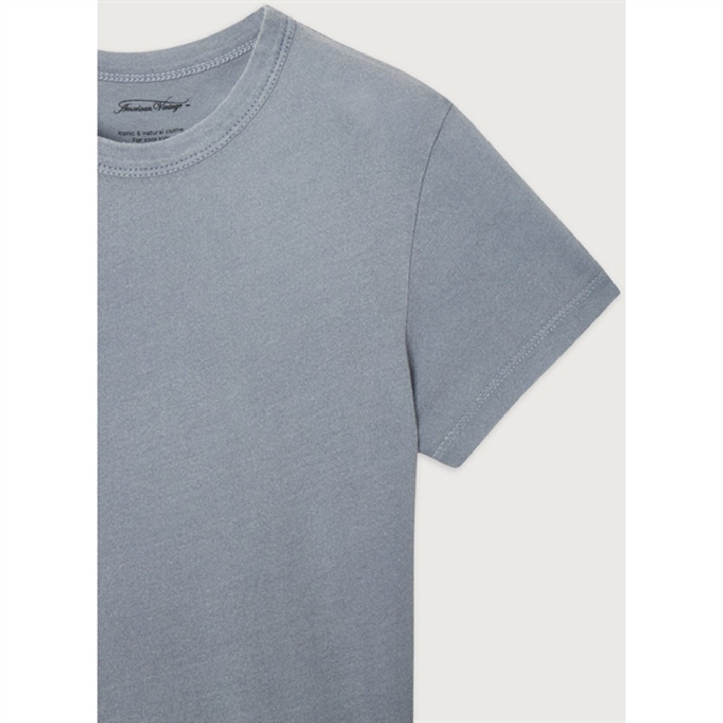 American Vintage T-Shirt Devon Vintage Blue Grey