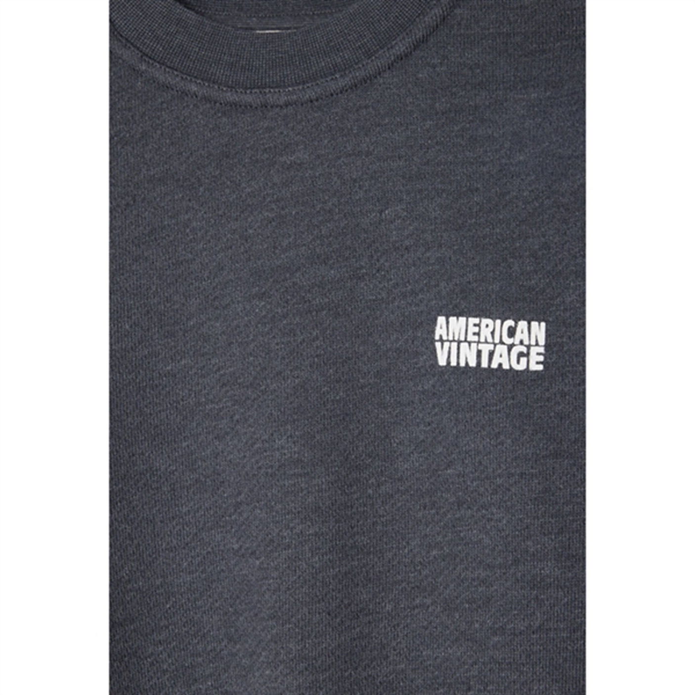 American Vintage Sweatshirt ML Col Rond Carbone Surteint