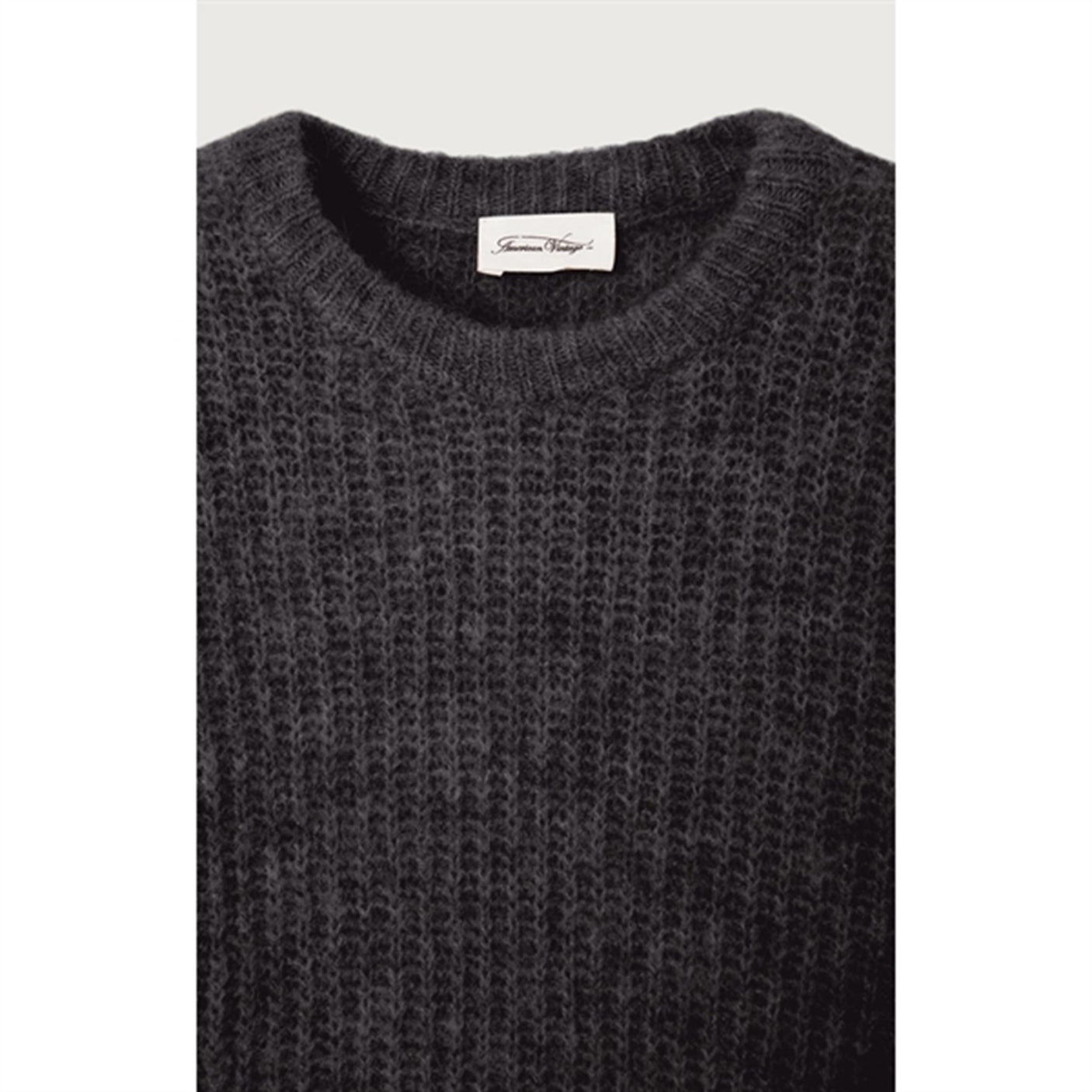 American Vintage Knit Blouse East Charcoal Melange