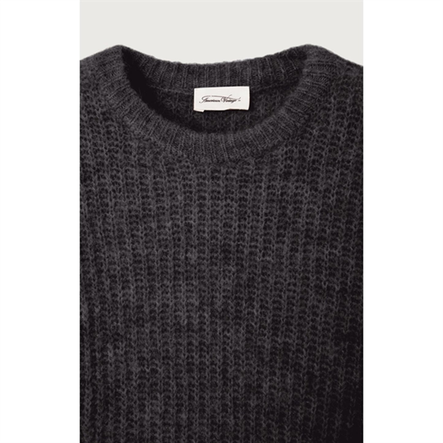 American Vintage Knit Blouse East Charcoal Melange