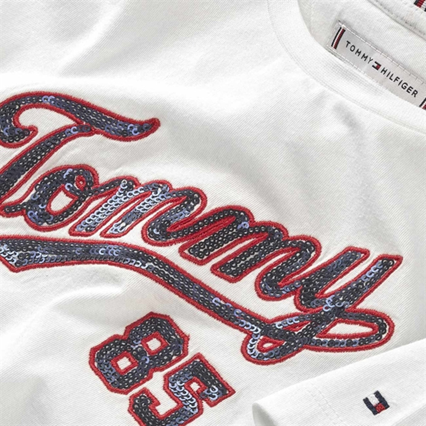 Tommy Hilfiger Sequins T-Shirt White