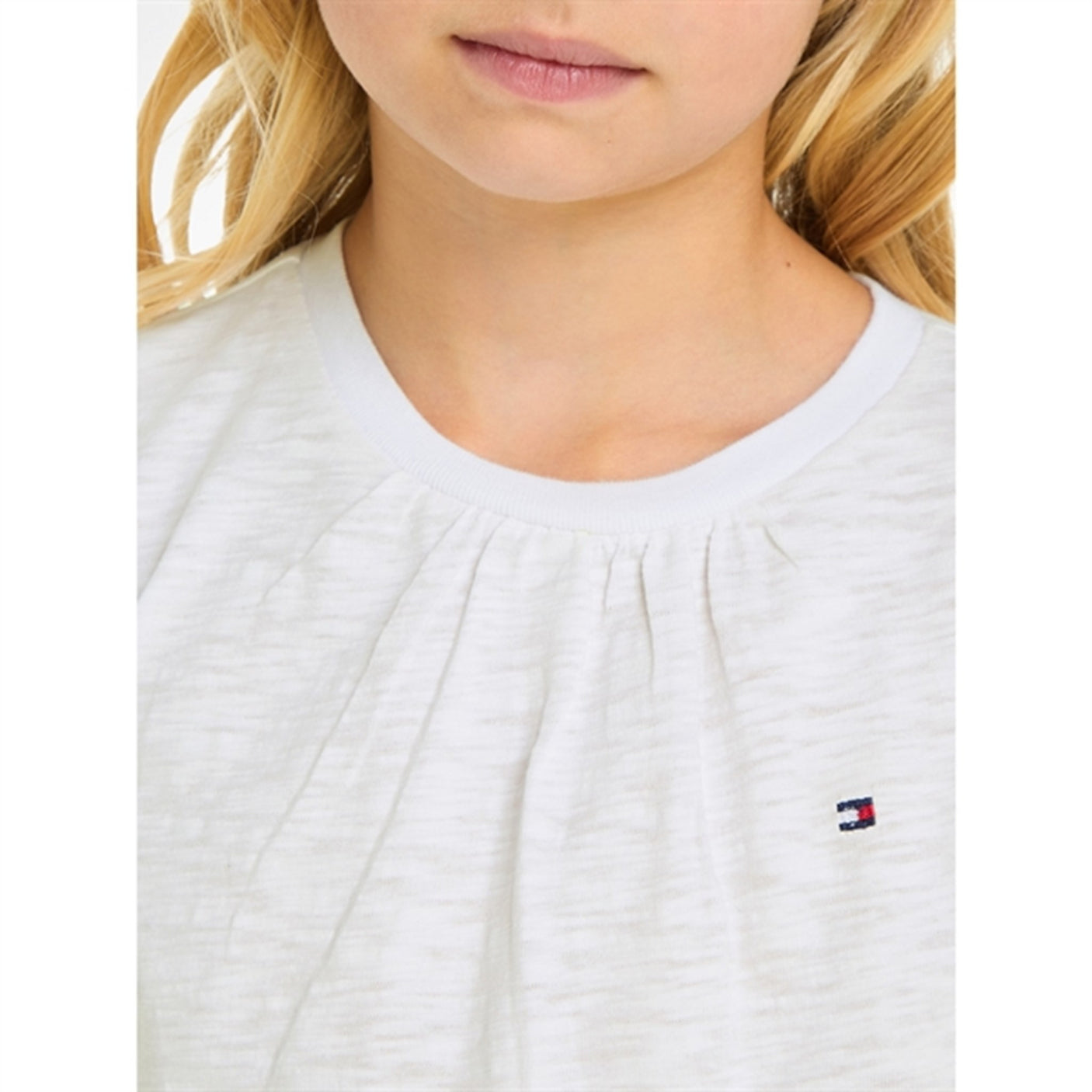 Tommy Hilfiger Broderie Anglaise Sleeve Blouse White