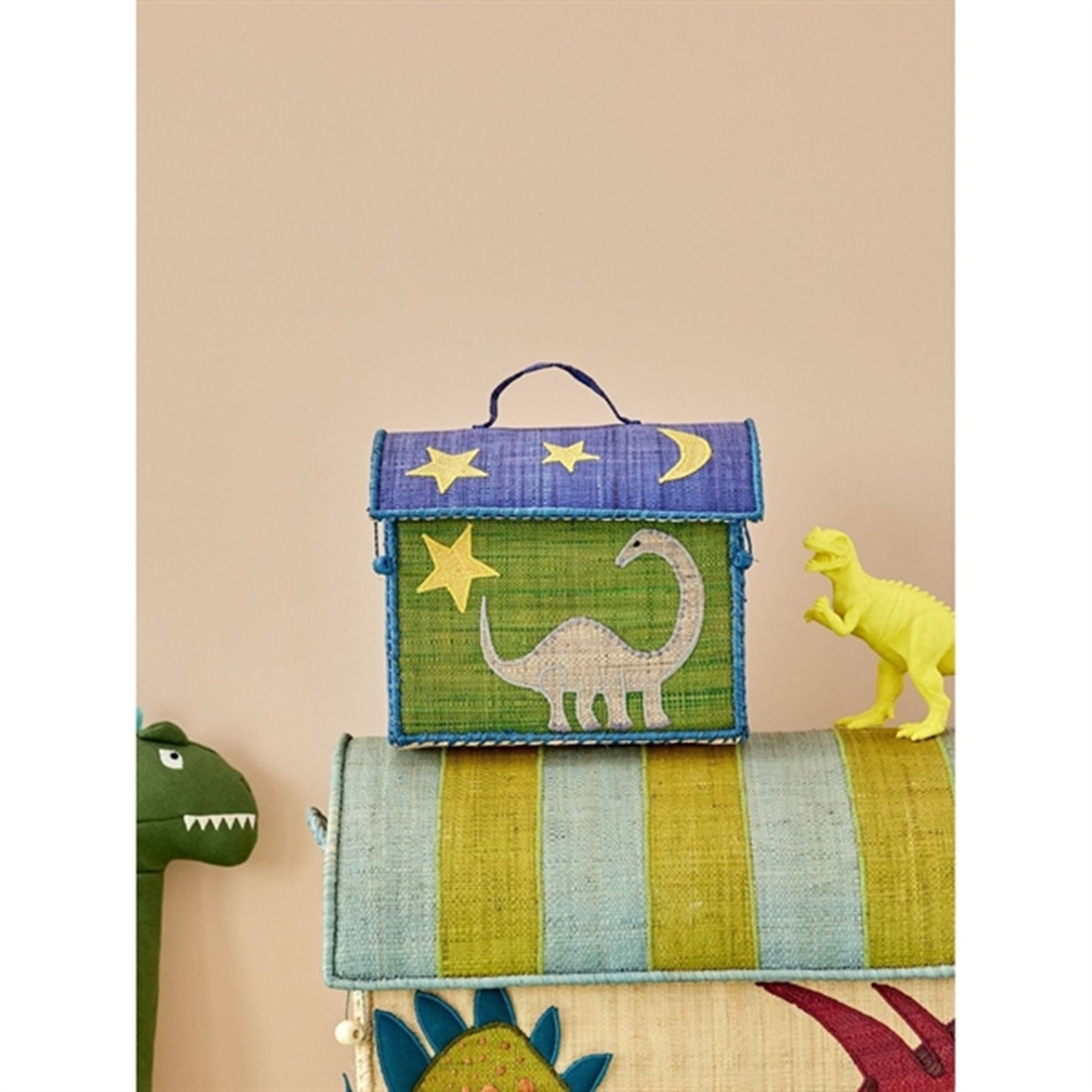 RICE Dinosaur Theme Storage Basket Extra Small