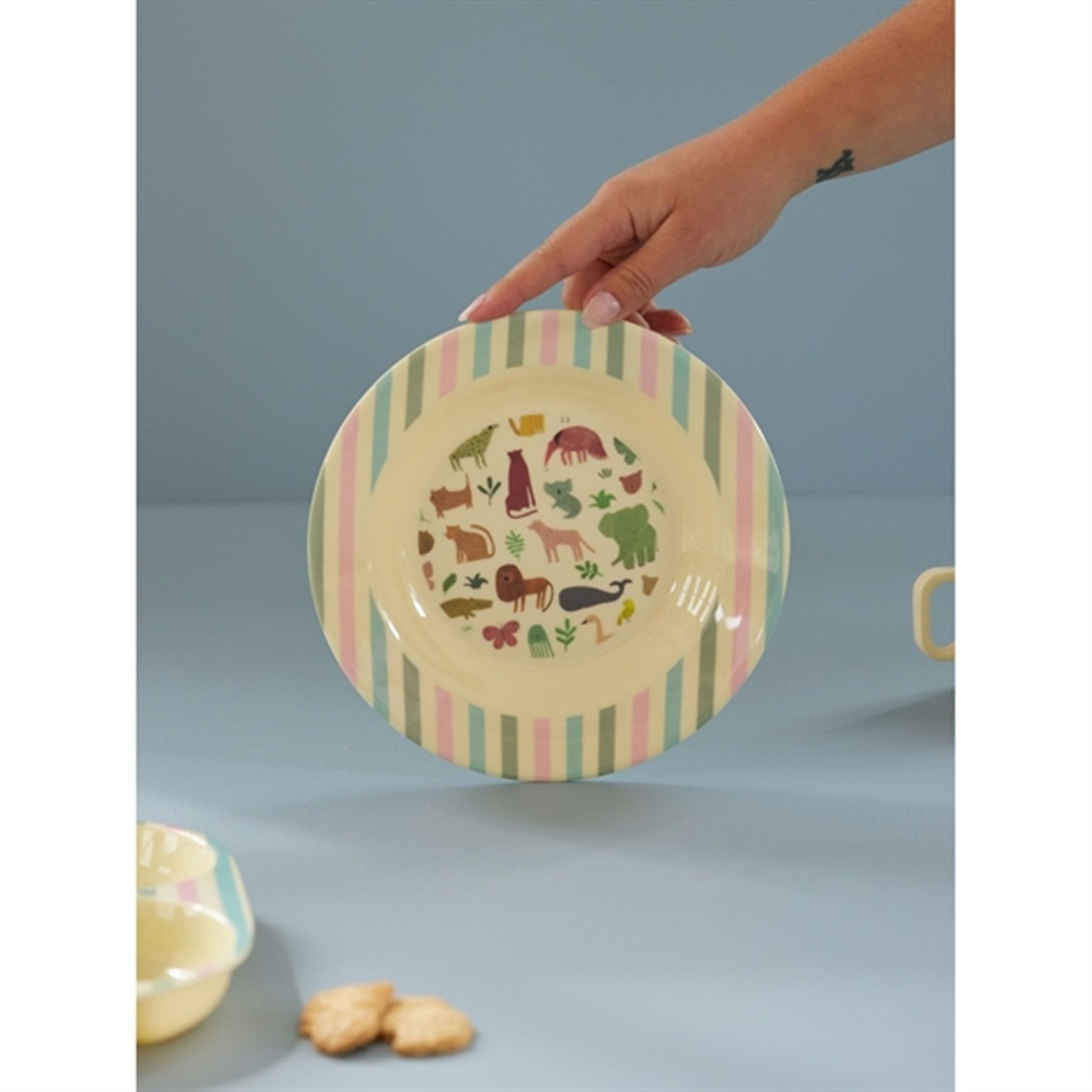RICE Sweet Jungle Print Melamine Childrens Bowl