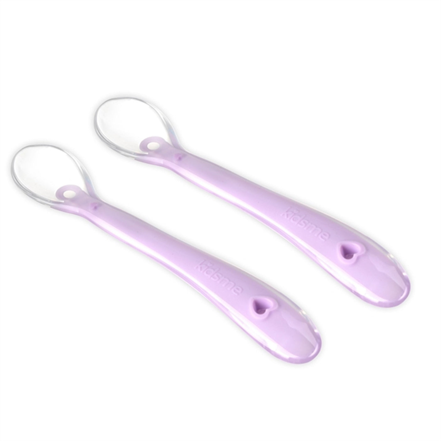 Kidsme Silicone Spoon Lavender 2-pack