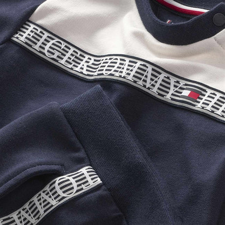 Tommy Hilfiger Baby Tape Crewneck Set Desert Sky