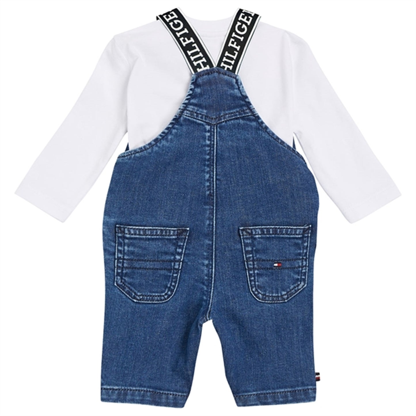 Tommy Hilfiger Baby Denim Dungaree Set Denim Medium