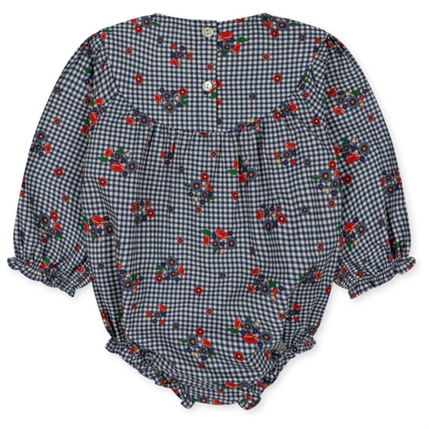 Konges Sløjd Blossom Check Bibi Romper
