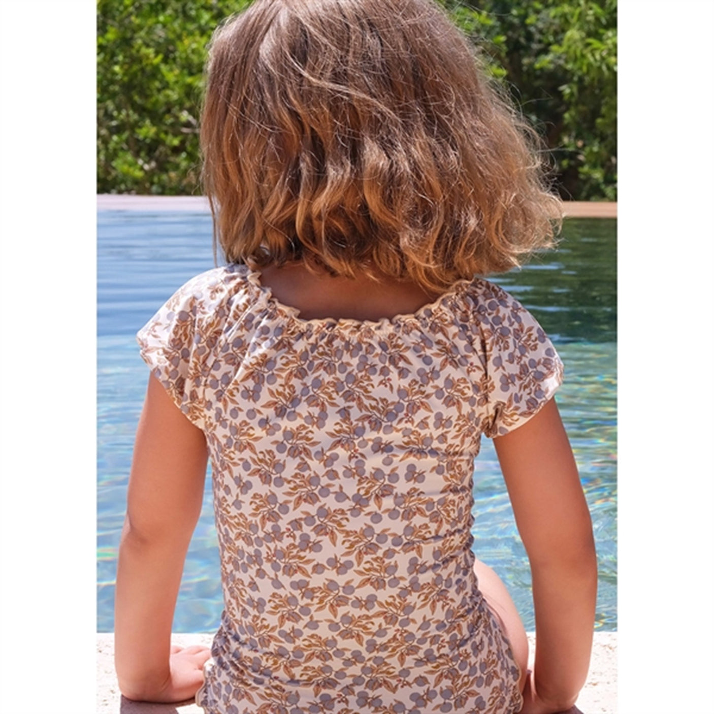 Konges Sløjd Orangery Blue Collette Badedragt With Sleeves