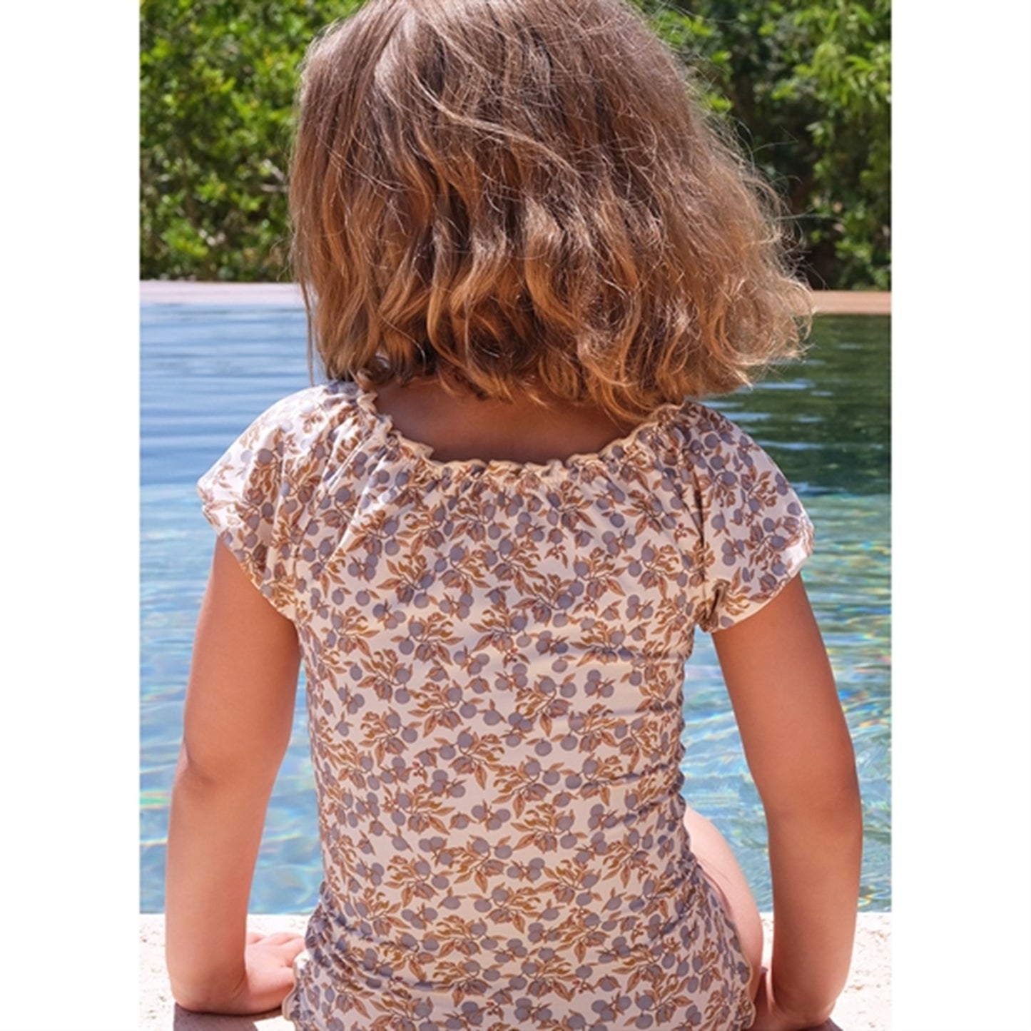 Konges Sløjd Orangery Blue Collette Badedragt With Sleeves