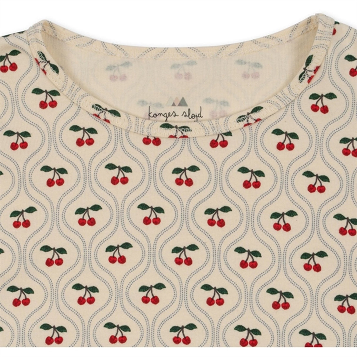 Konges Sløjd Cherry Motif 2-pack Lin Frill Set