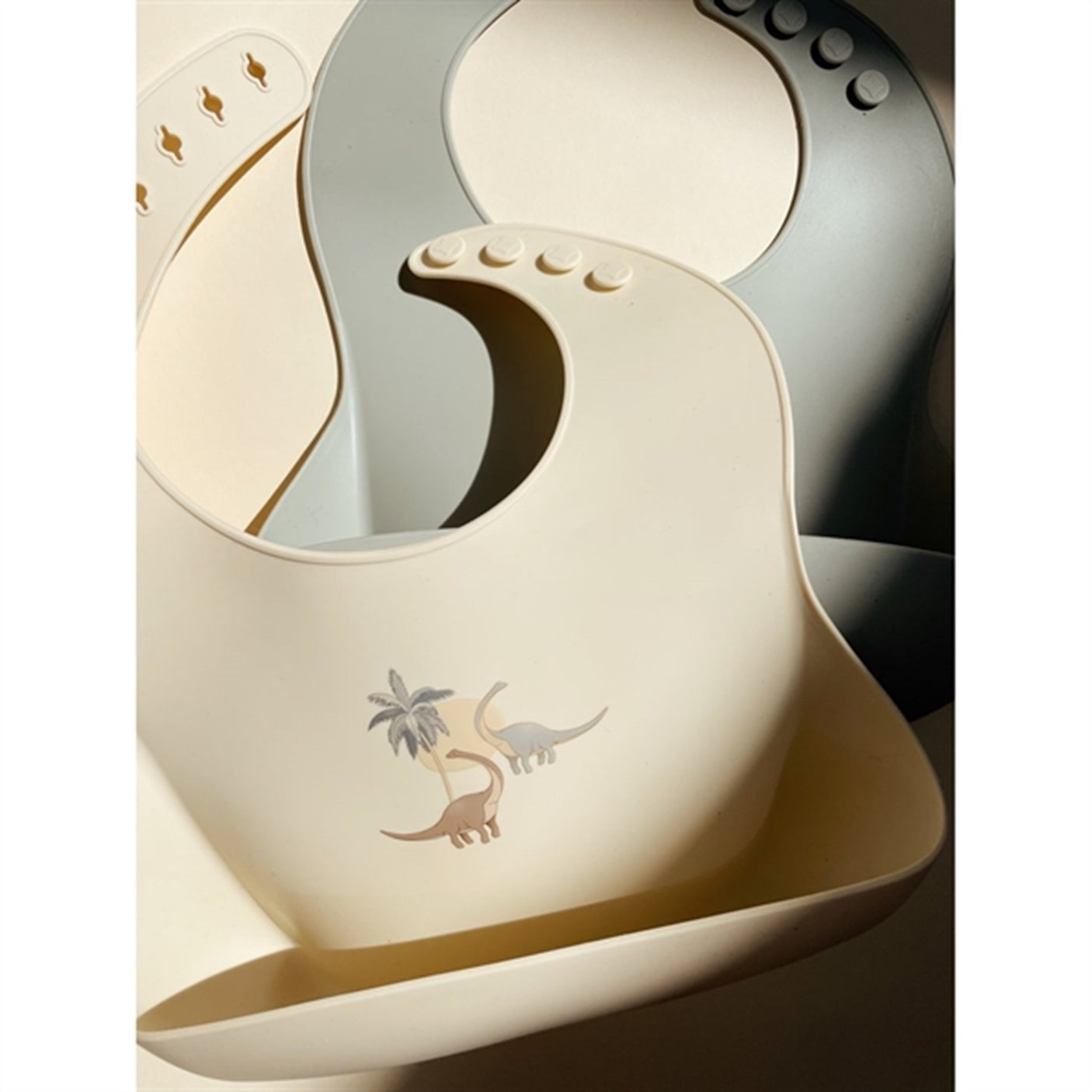 Konges Sløjd Silicone Bib 2-Pack Dino