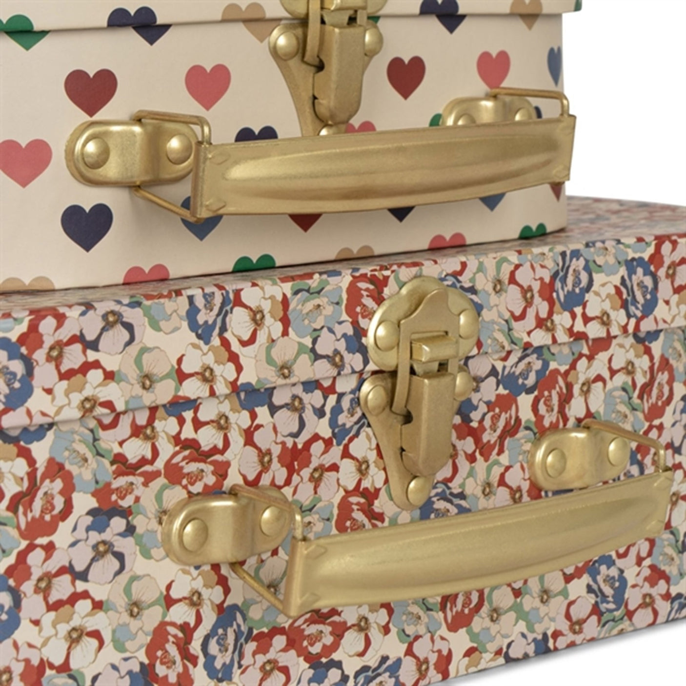 Konges Sløjd Suitcases 2-Pack Coeur Coloré