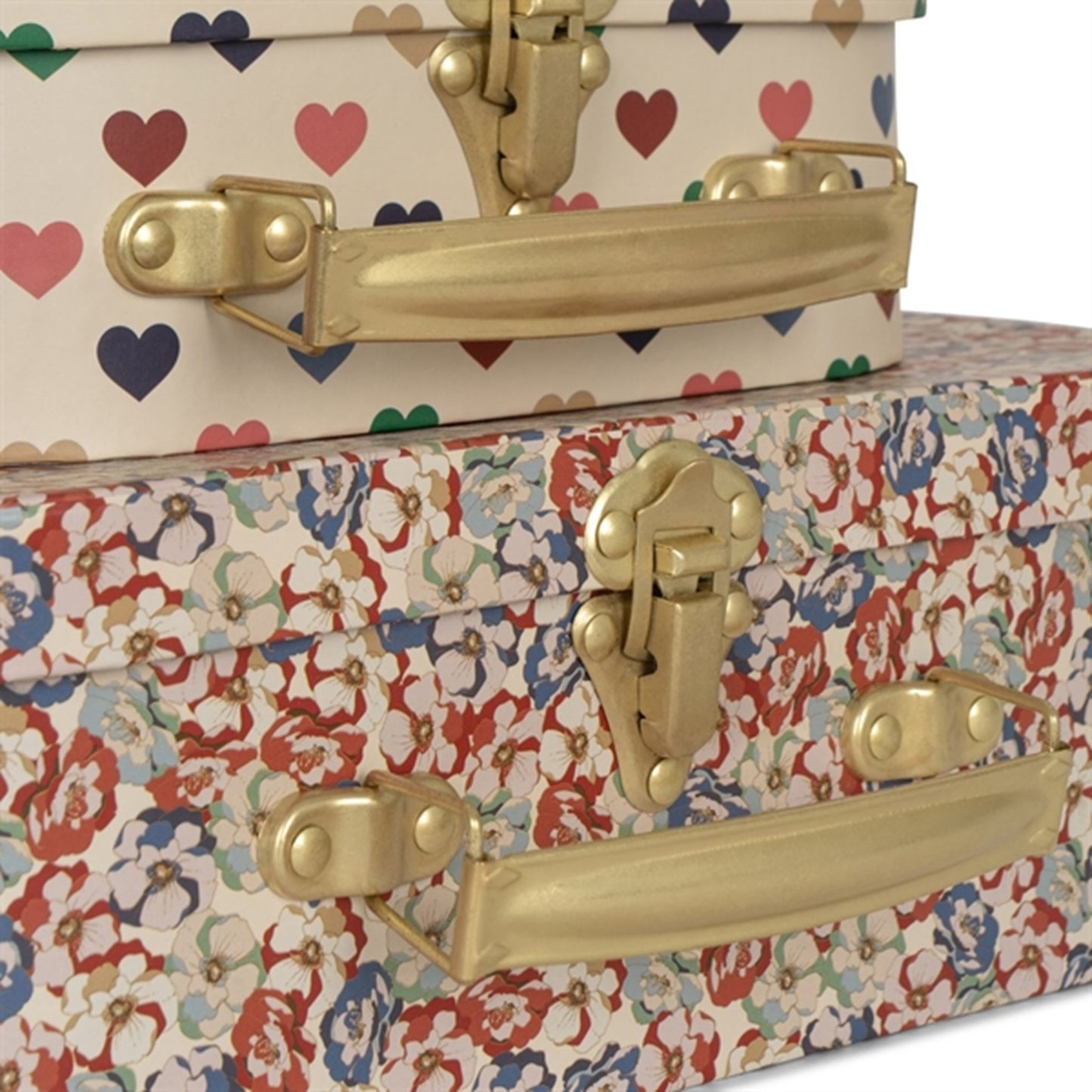 Konges Sløjd Suitcases 2-Pack Coeur Coloré