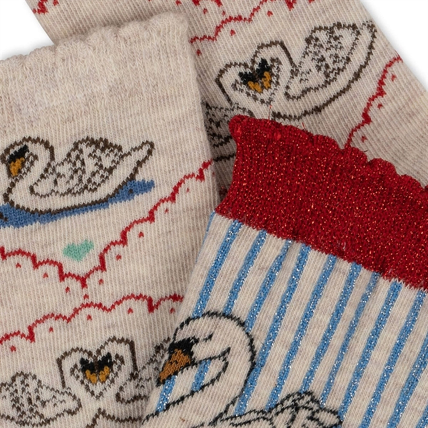 Konges Sløjd Swan Socks 2-Pack Swan