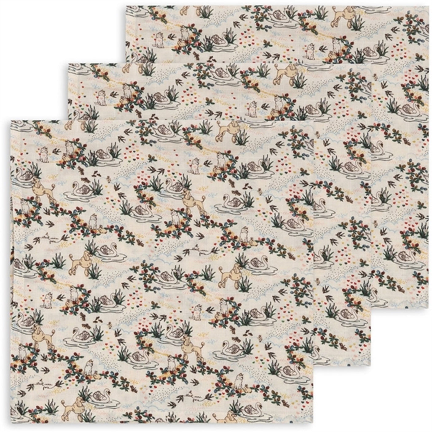 Konges Sløjd Muslin Cloths GOTS 3-Pack Mizumi