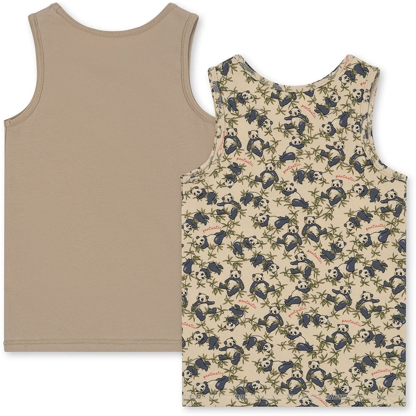 Konges Sløjd Panda/Oxford Tan Basis 2-pack Tanktop