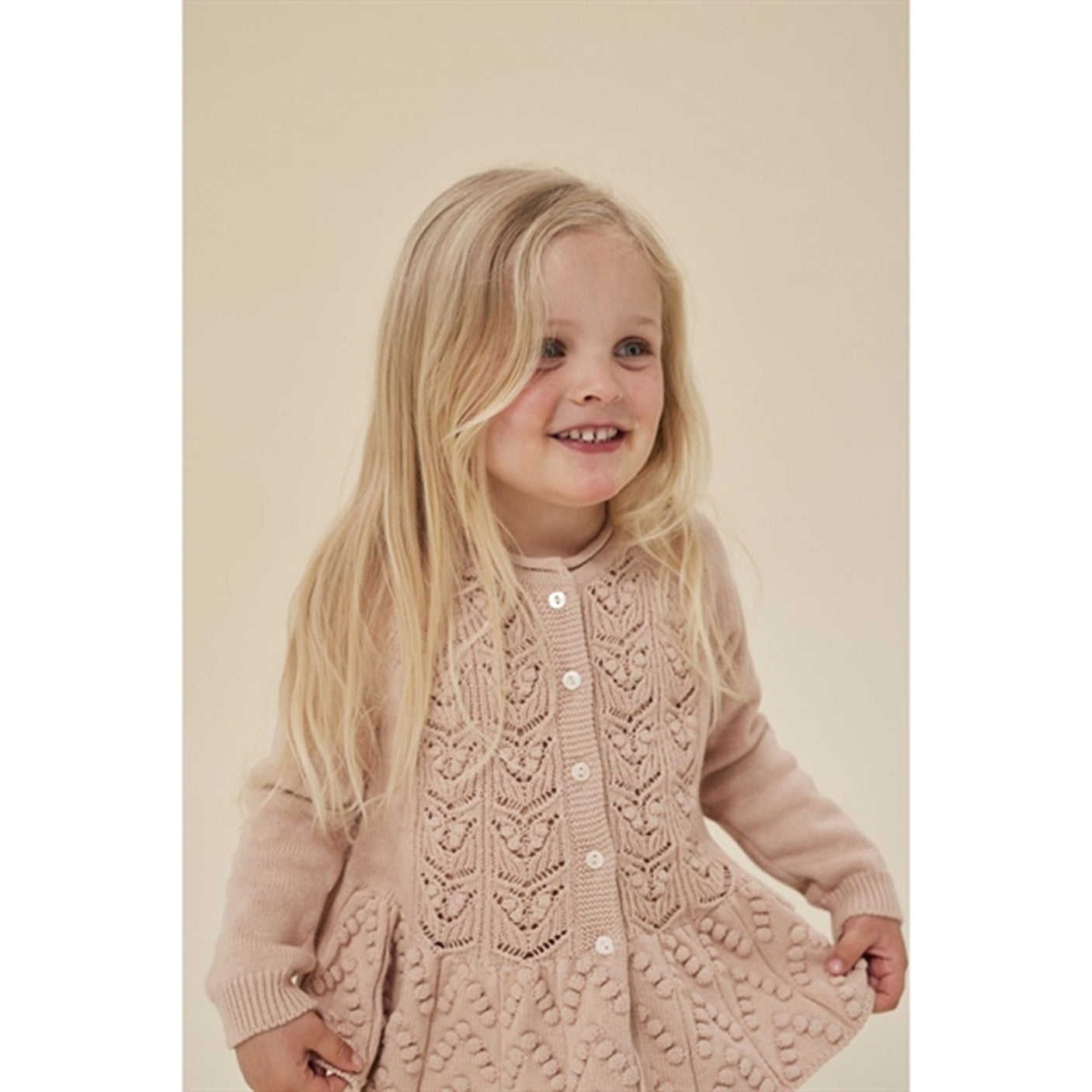 Konges Sløjd Peach Blush Cabby Knit Cardigan