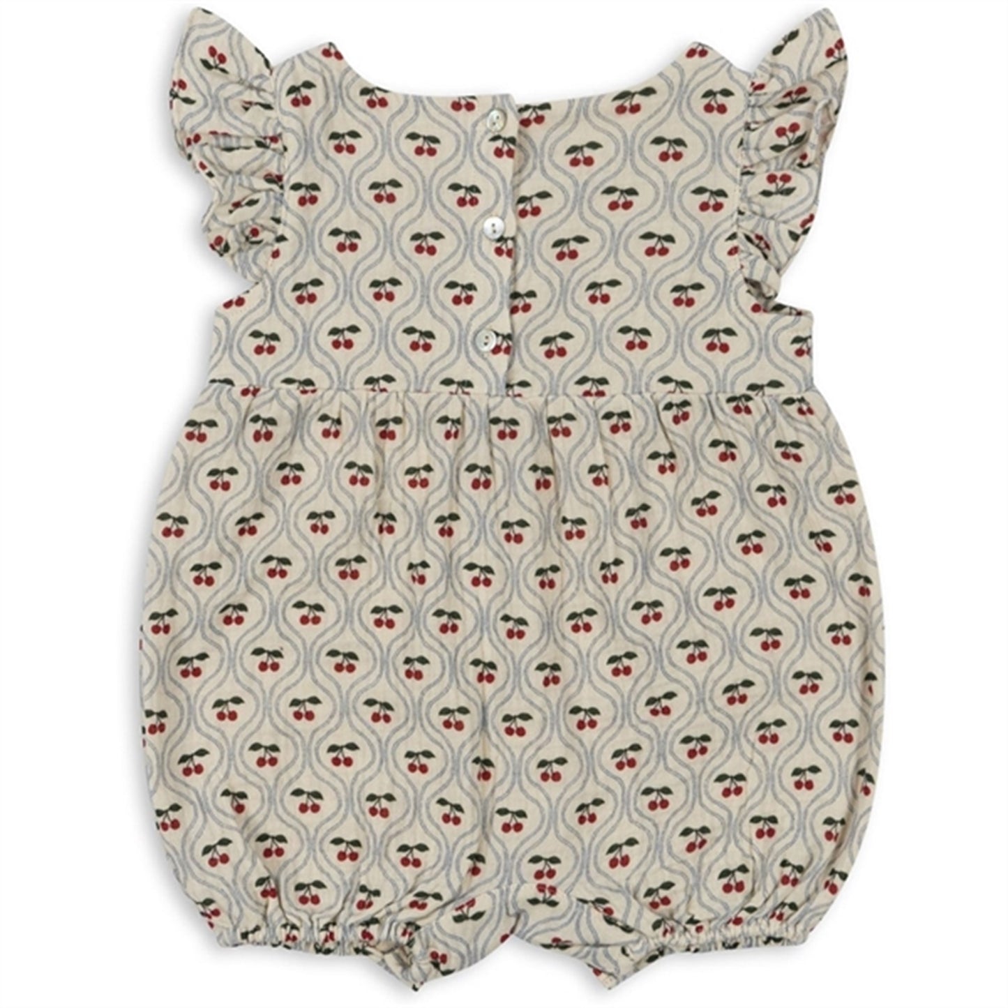 Konges Sløjd Cherry Motif Coco Frill Romper