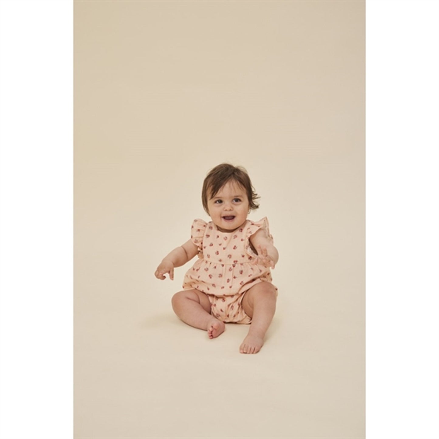 Konges Sløjd Peonia Pink Coco Frill Romper