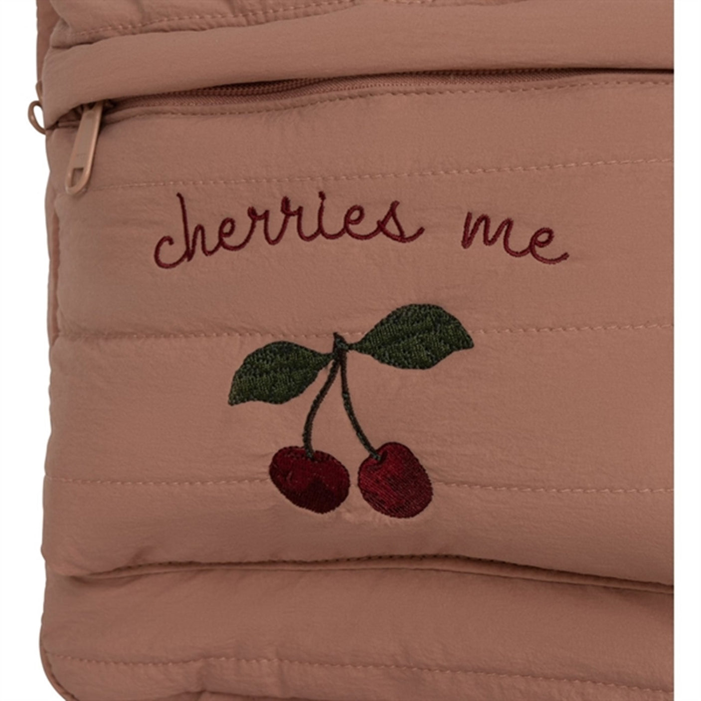 Konges Sløjd Juno Quilted Backpack Midi Cameo Brown