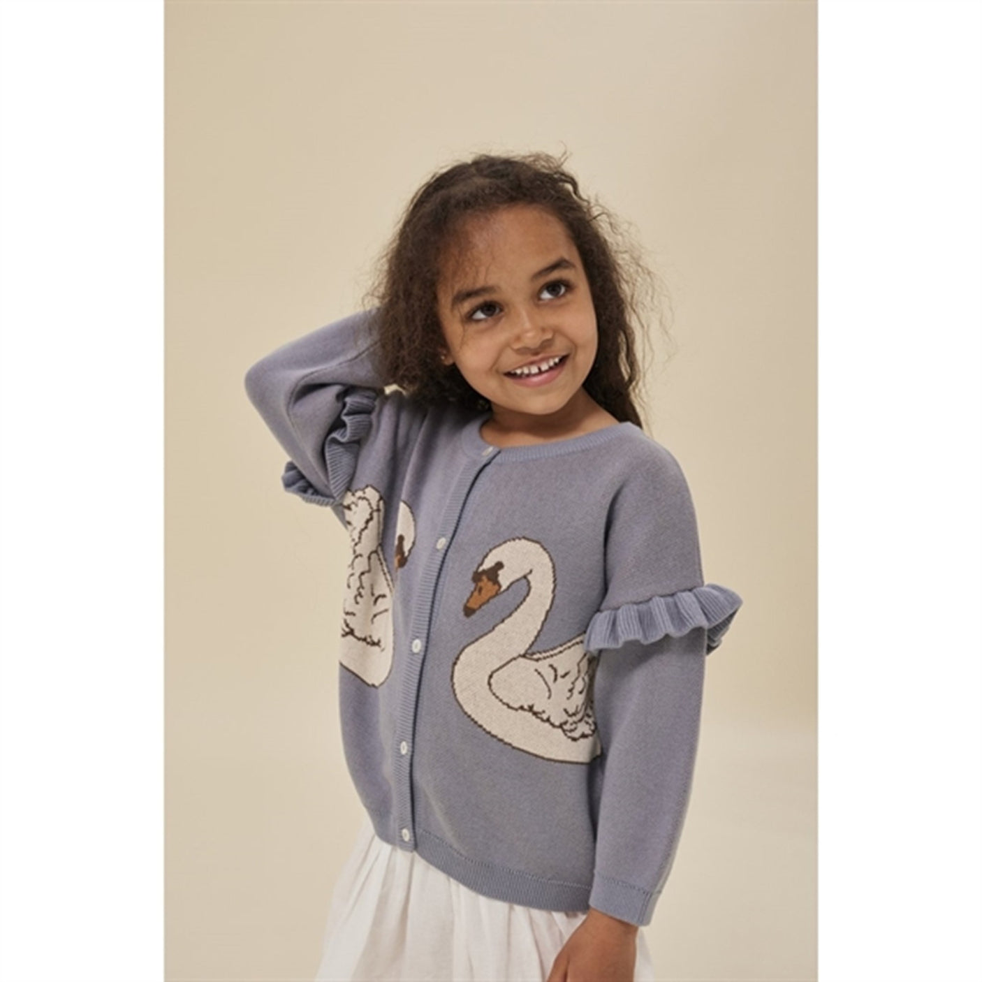 Konges Sløjd Tradewinds Lapis Frill Cardigan