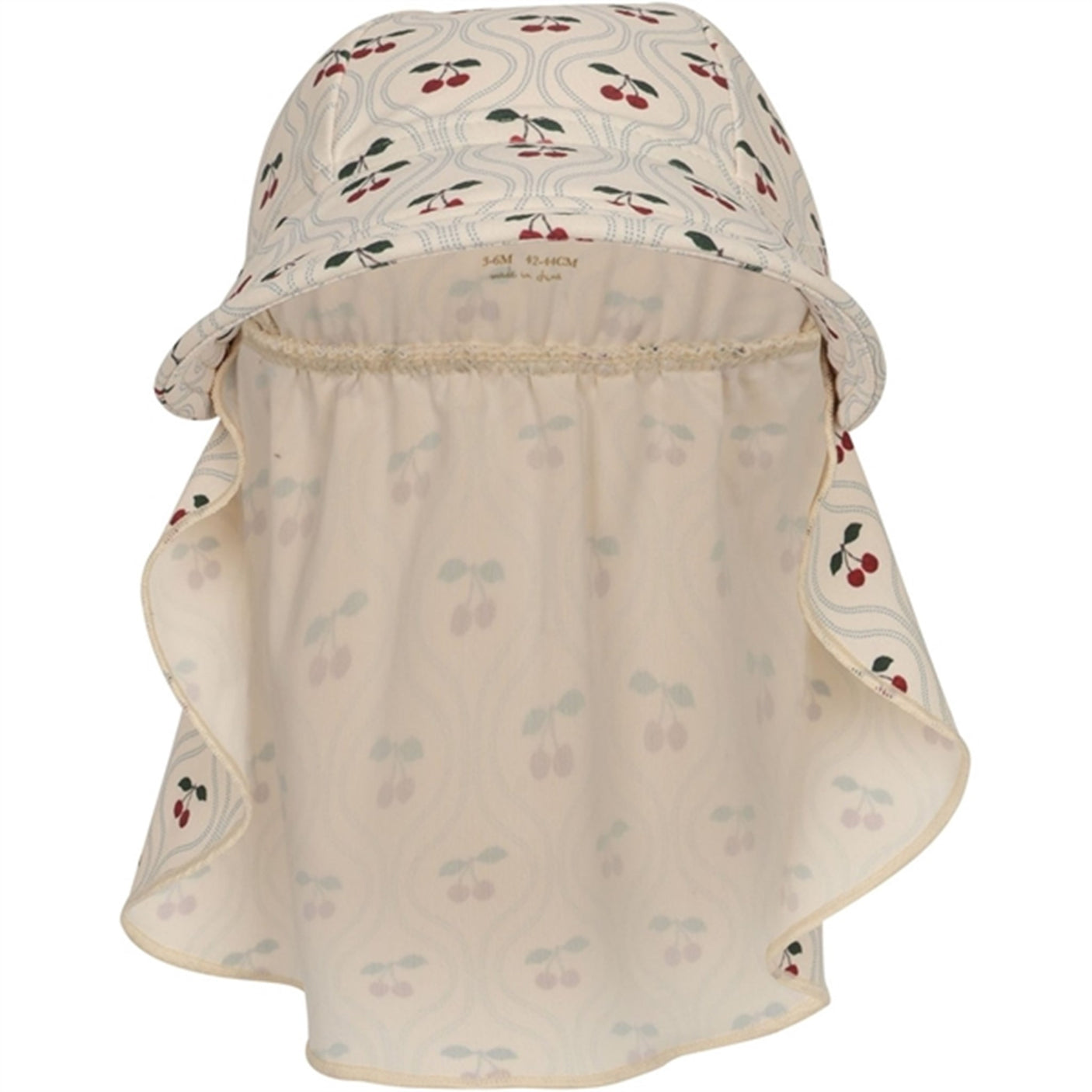 Konges Sløjd Manuca Frill Sun Hat Cherry Motif