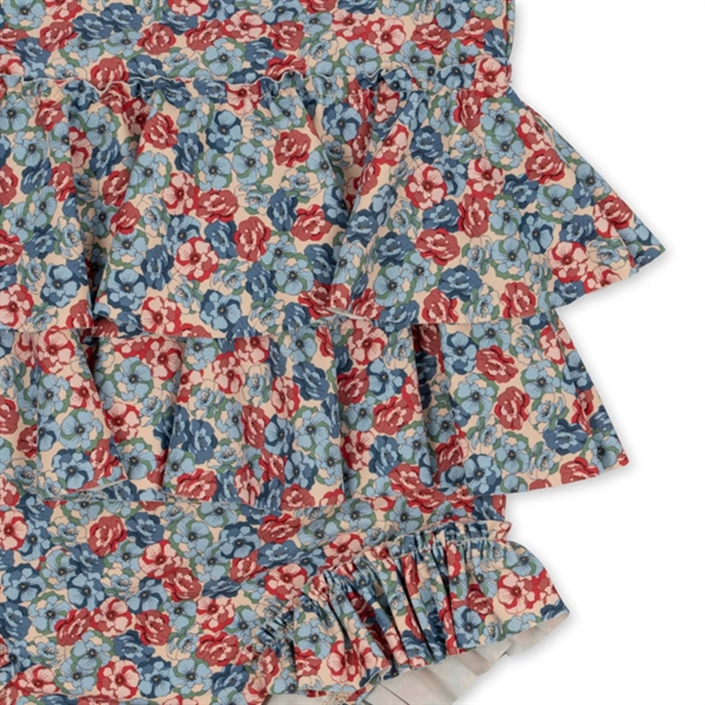 Konges Sløjd Manuca Frill Swim Suit Rosie Blue