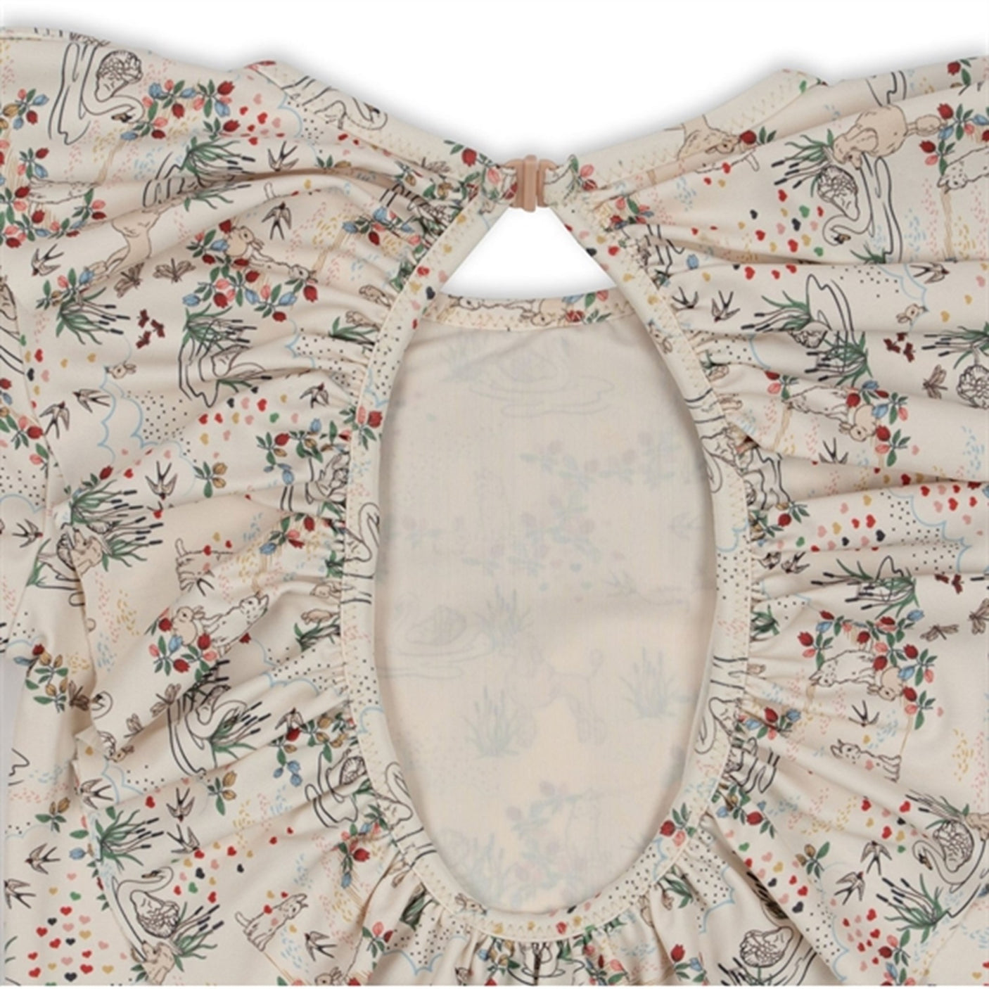 Konges Sløjd Manuca Ls Frill Swimsuit Mizumi