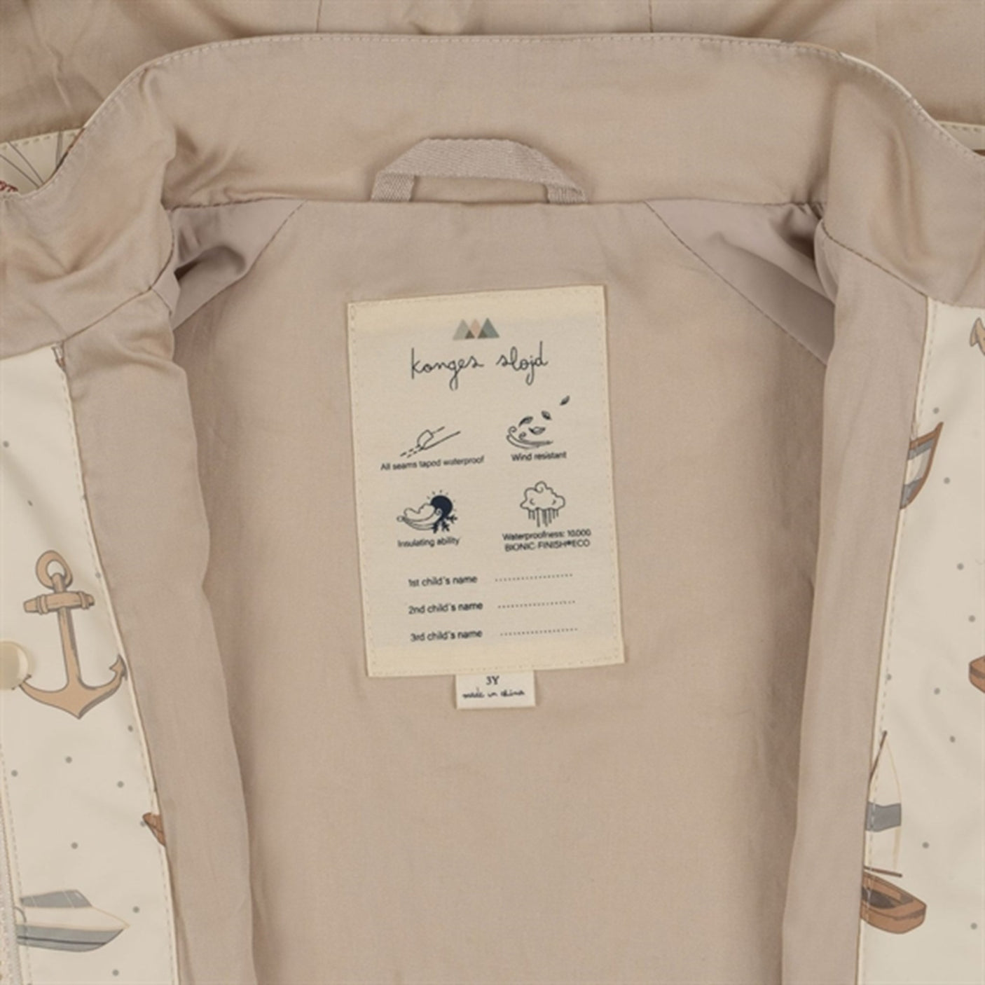 Konges Sløjd Rain Set Palme Sail Away