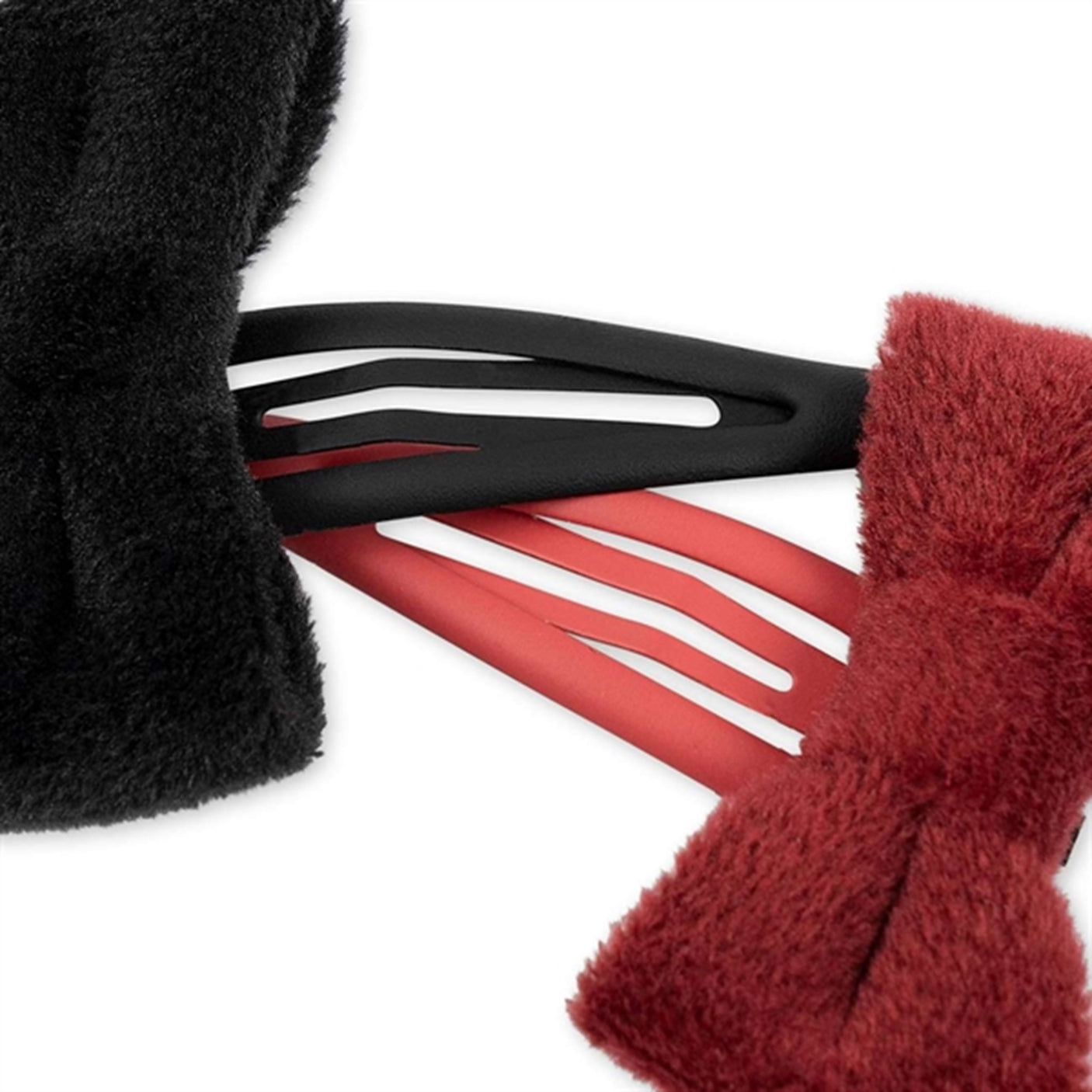 Konges Sløjd Hair Clip Velvet Bowie 4-pack Red/Black
