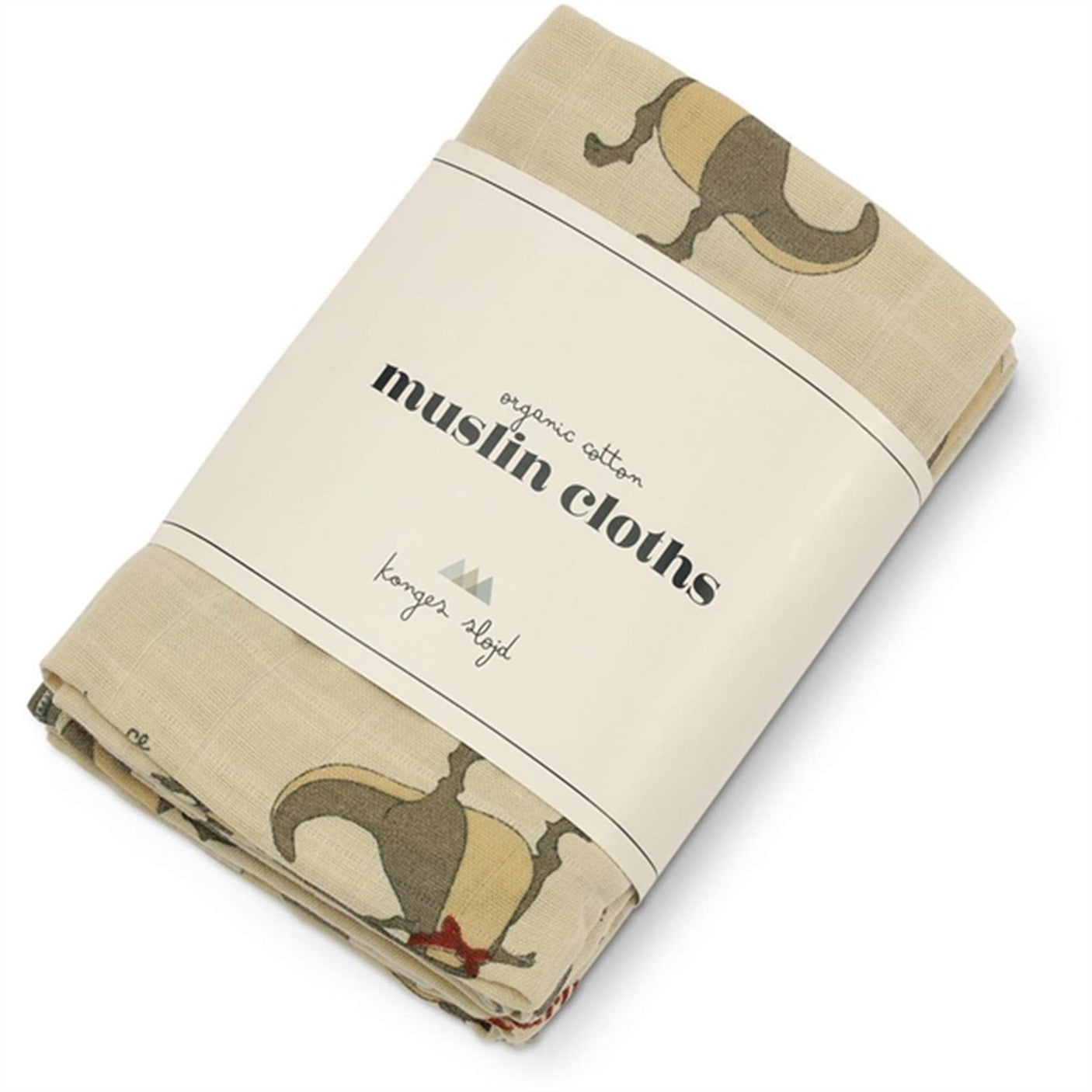 Konges Sløjd Muslin Cloths 3-pack Dansosaurus