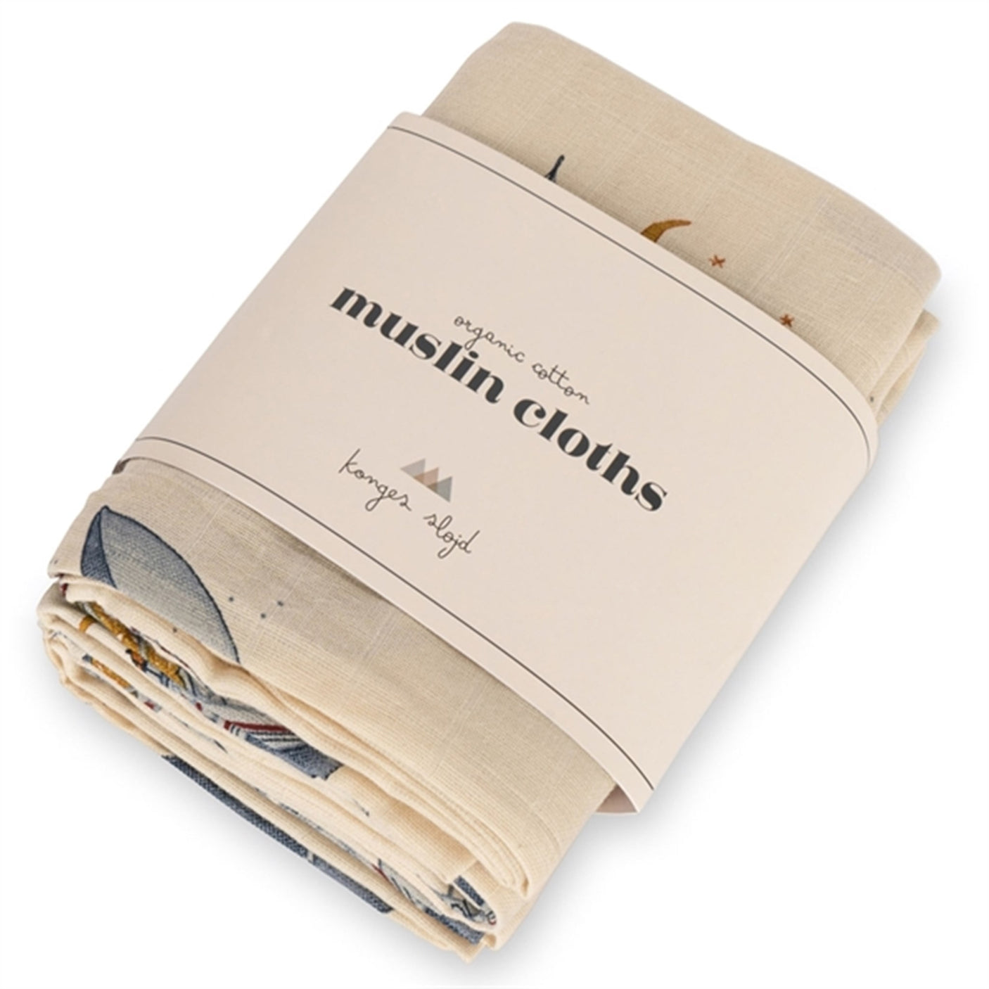 Konges Sløjd Muslin Cloth 3-pack Whale Boat