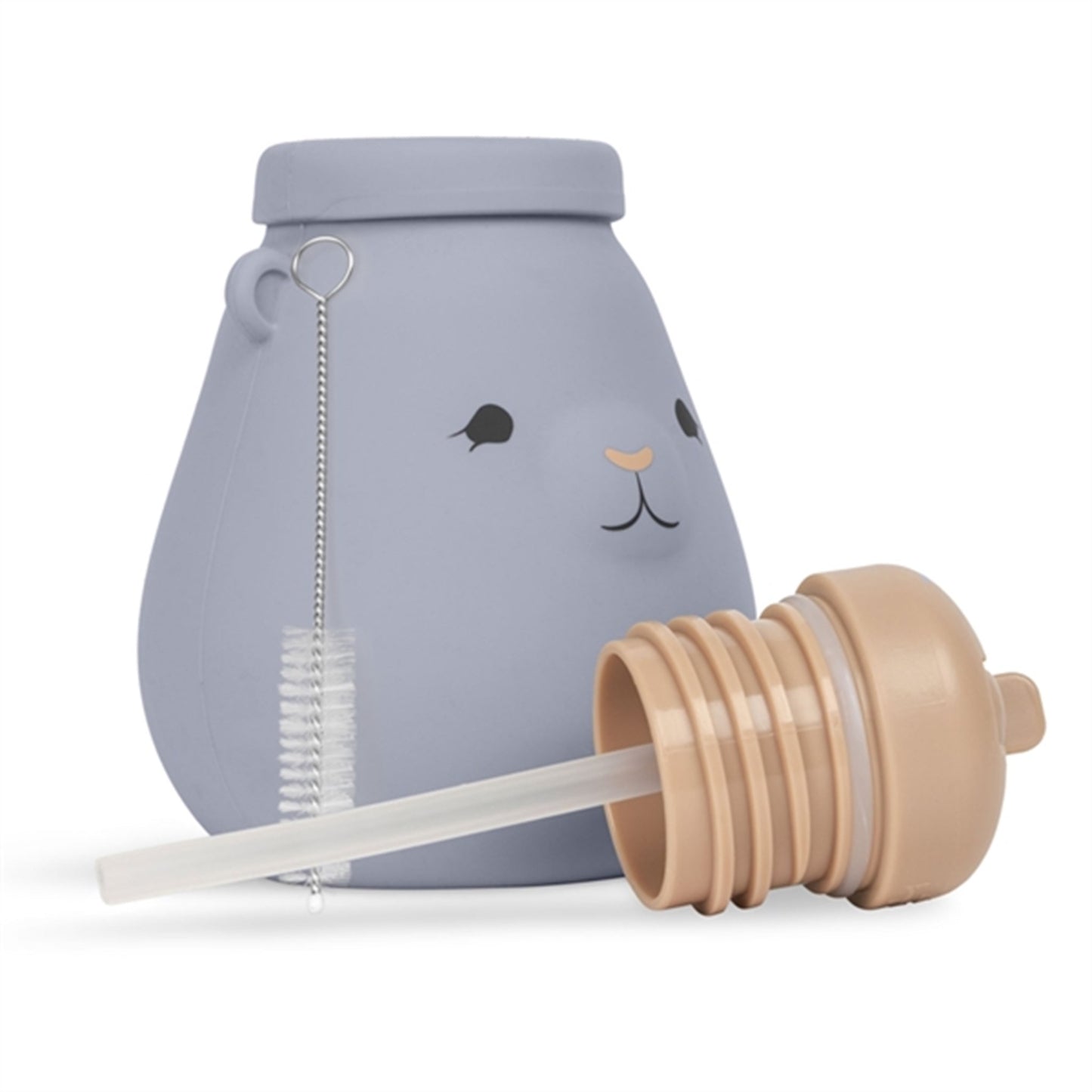 Konges Sløjd Silicone Drinking Bottle Teddy Quicksilver