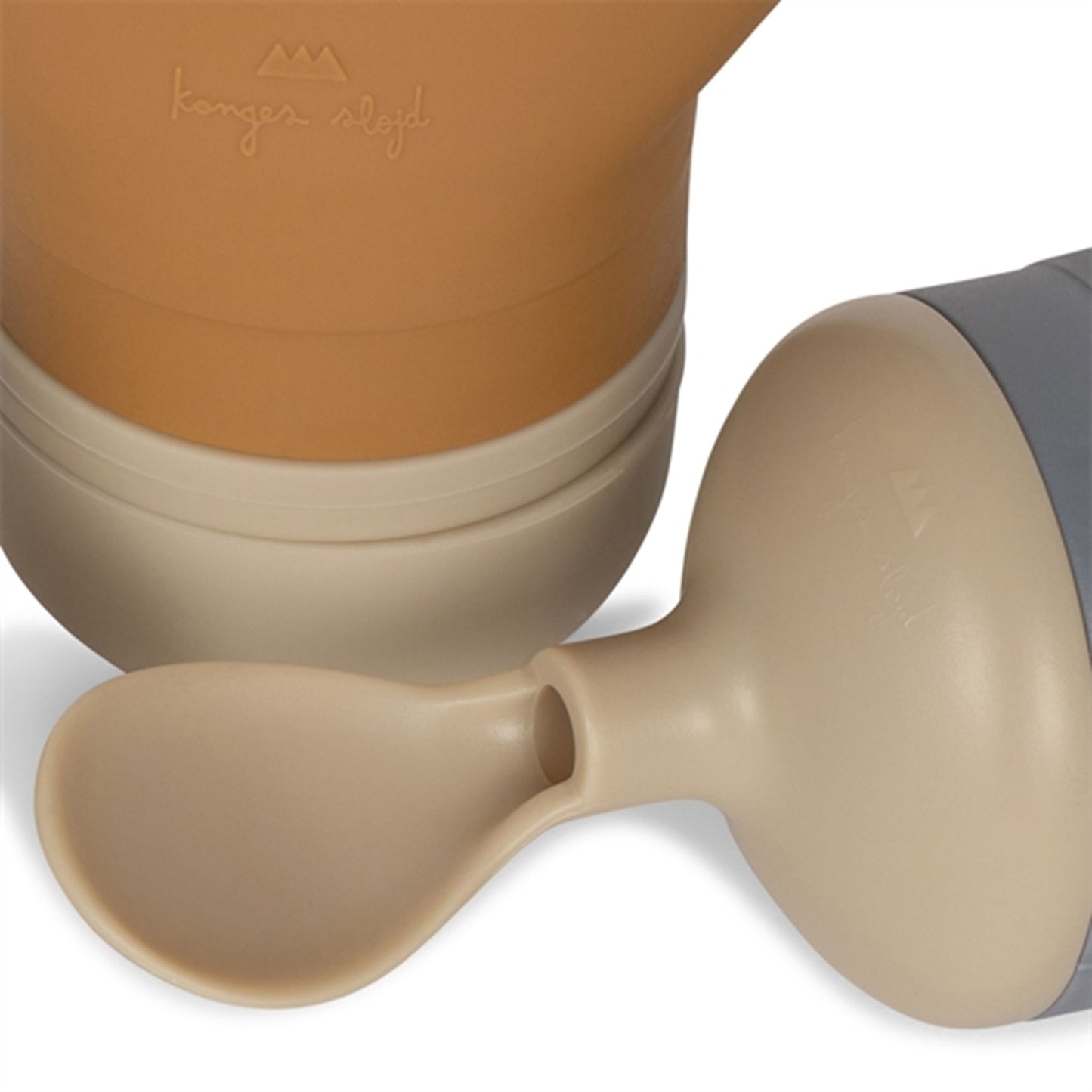 Konges Sløjd Silikone Smoothie Bag 2-pack Quicksilver/Caramel