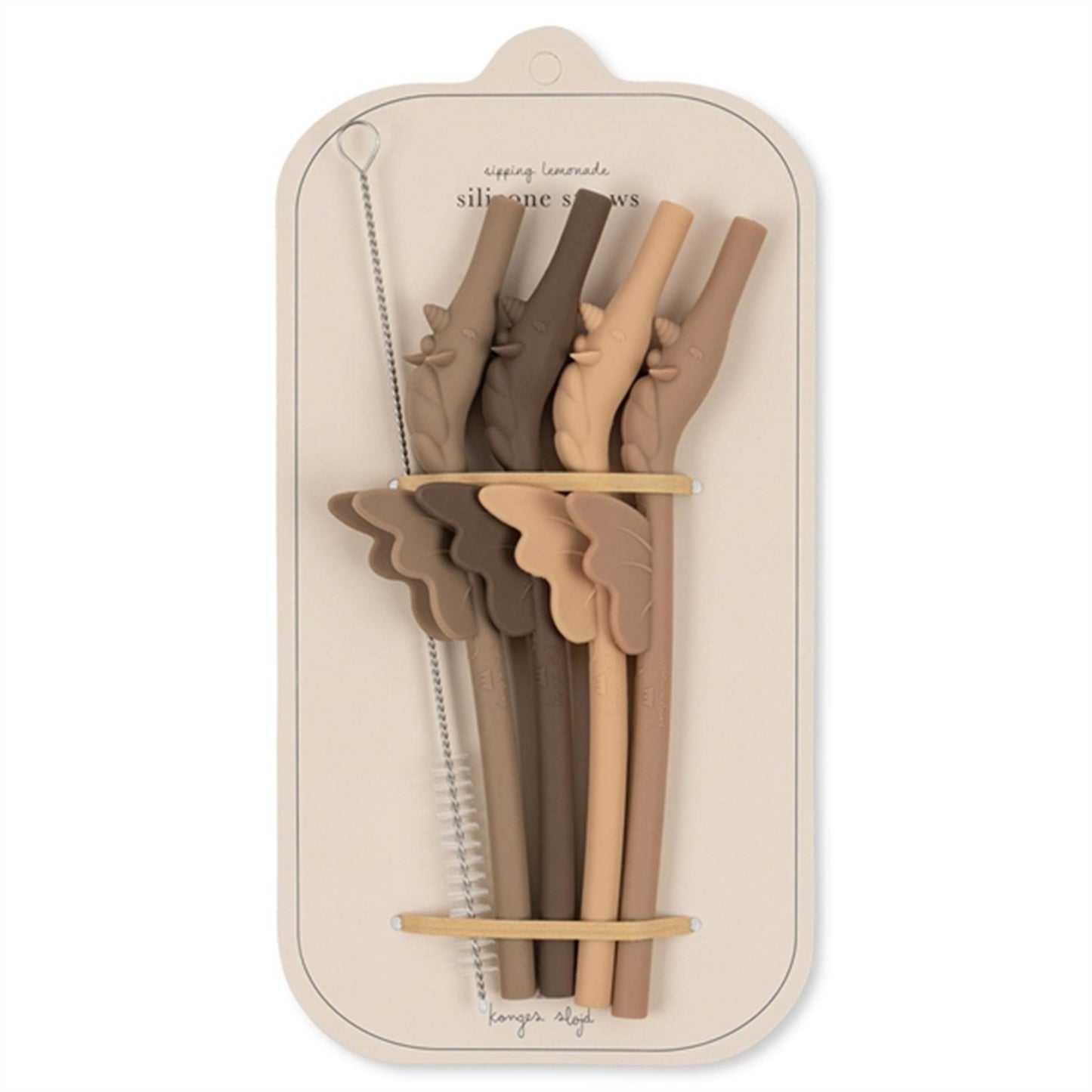 Konges Sløjd Straw Silicone Unicorn 4-pack Shitaki Mix