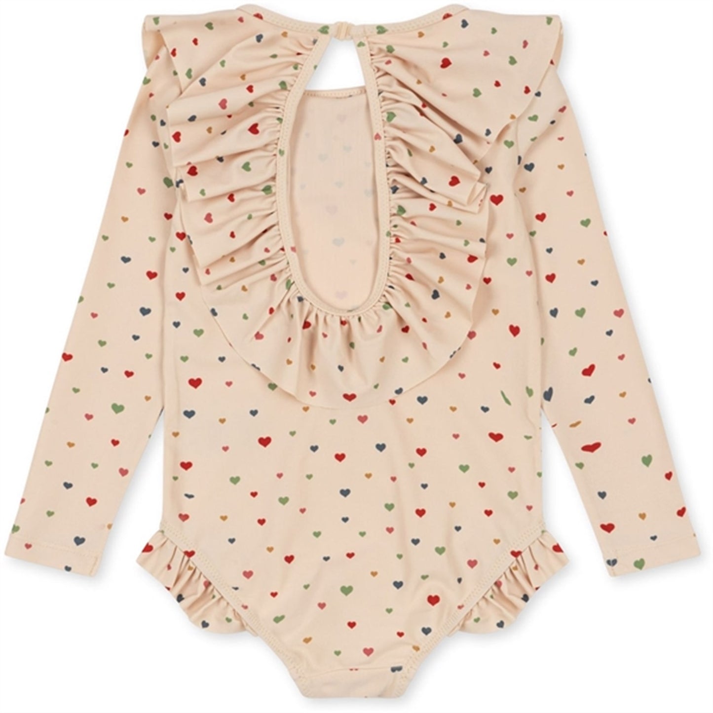 Konges Sløjd Multi Hearts Manuca Frill Swimsuit