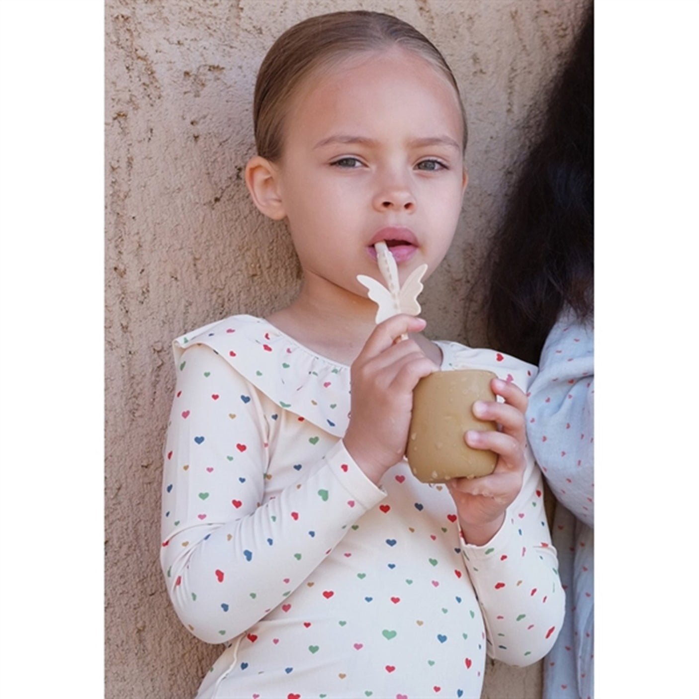 Konges Sløjd Multi Hearts Manuca Frill Swimsuit