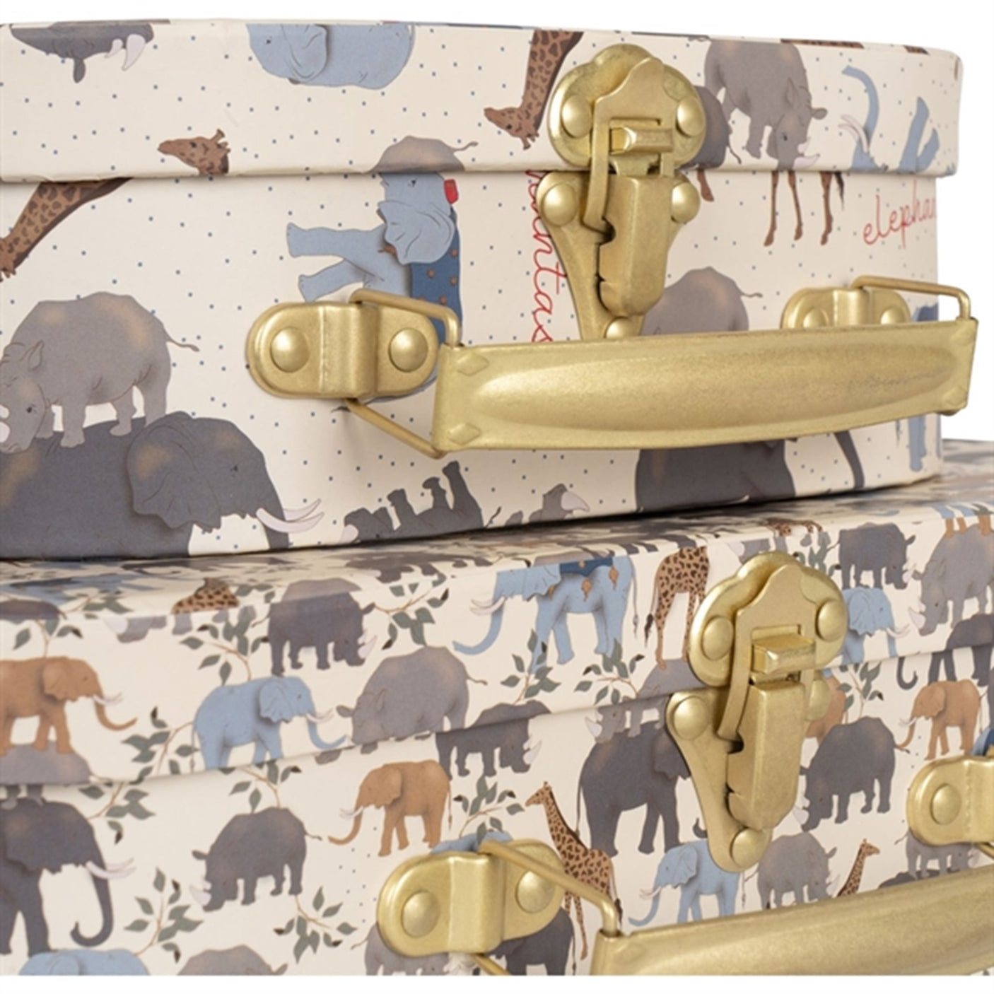 Konges Sløjd Suitcase 2-pack Safari/Elephantastic