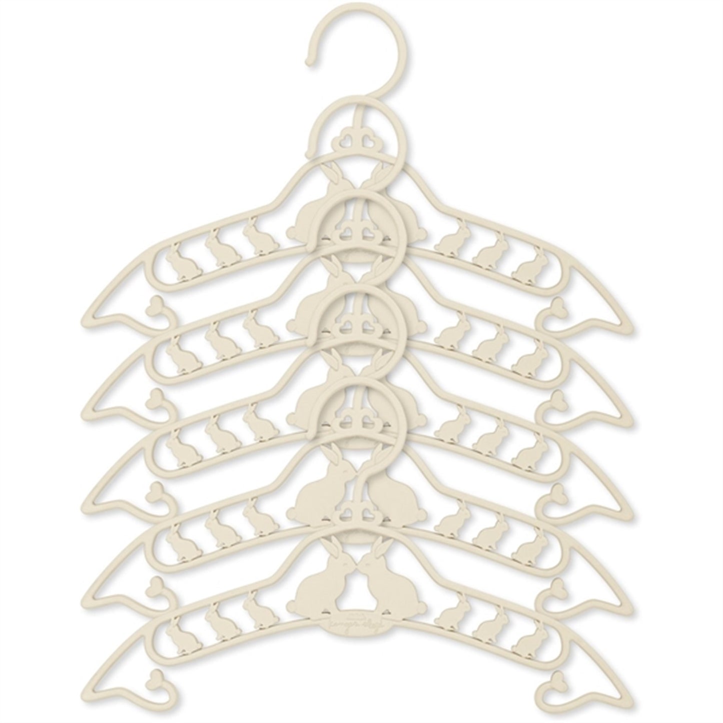 Konges Sløjd Hanger 5-pack Bunny Creme