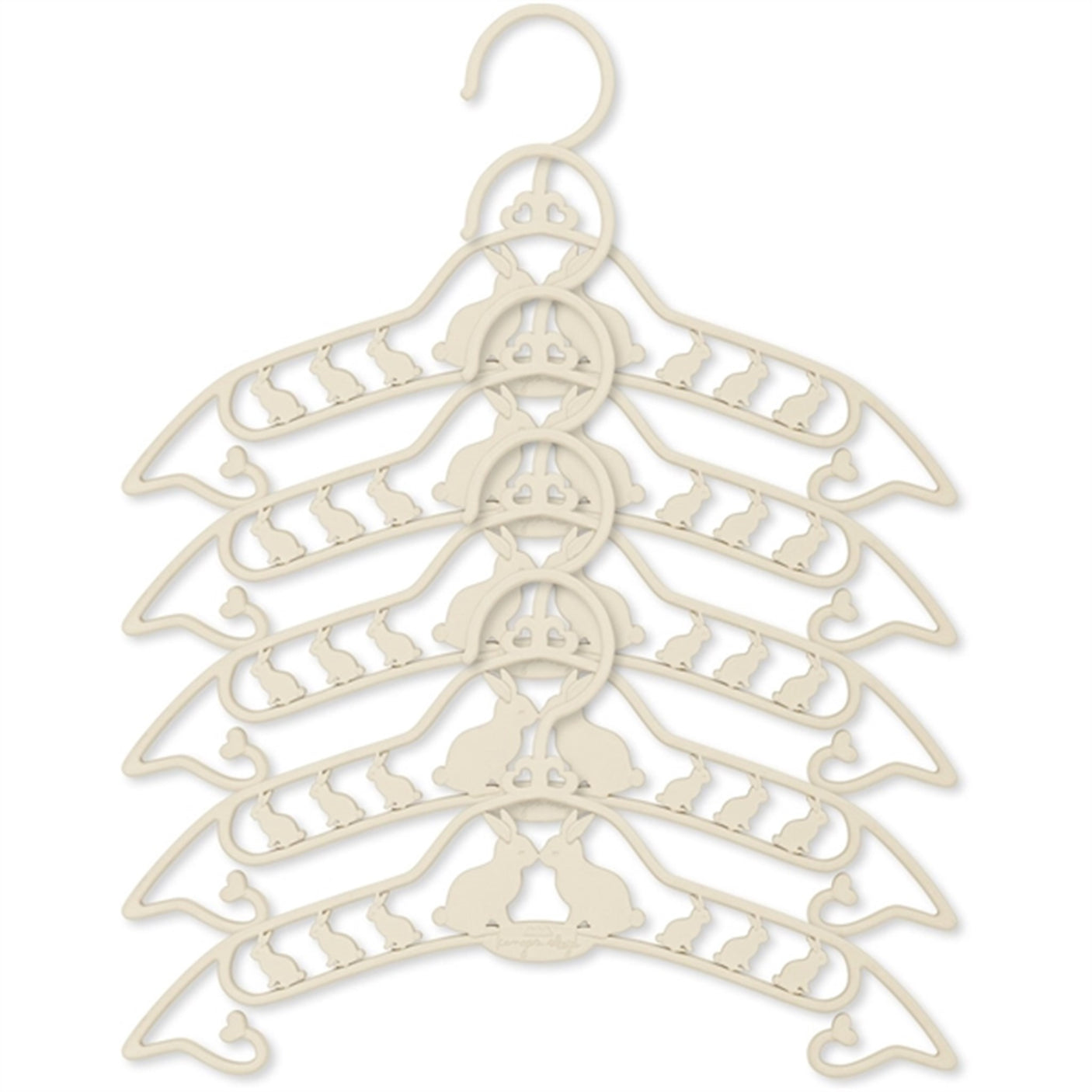 Konges Sløjd Hanger 5-pack Bunny Creme