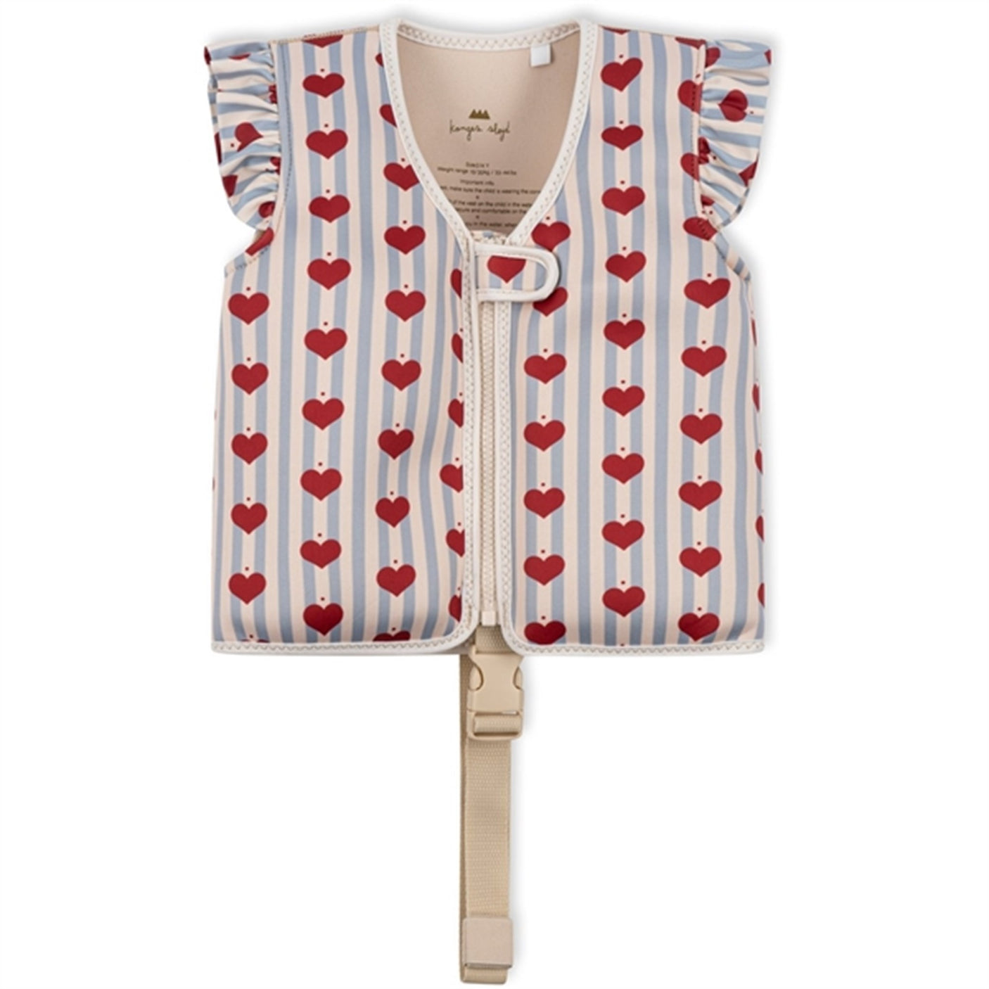 Konges Sløjd Amour Blue Stripe Frill Float Vest