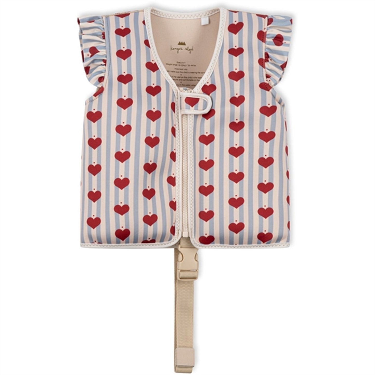 Konges Sløjd Amour Blue Stripe Frill Float Vest