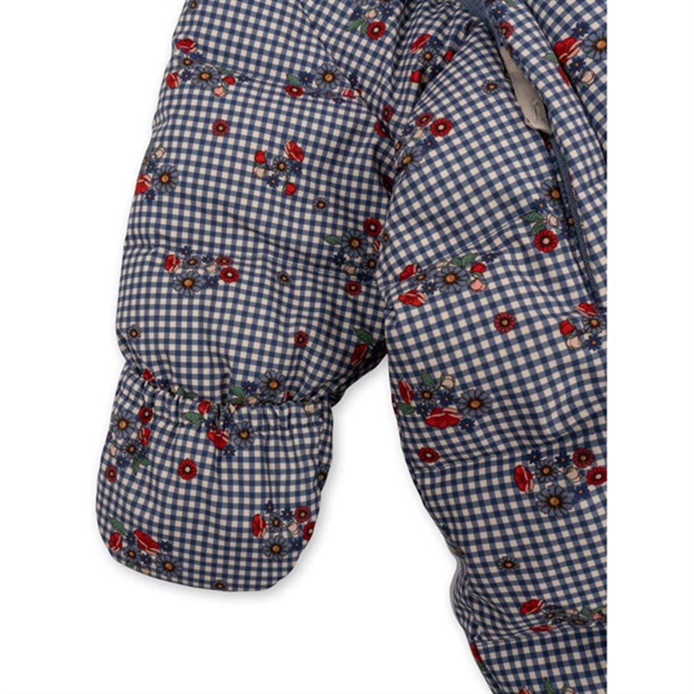 Konges Sløjd Blossom Check Baby Down Onesie
