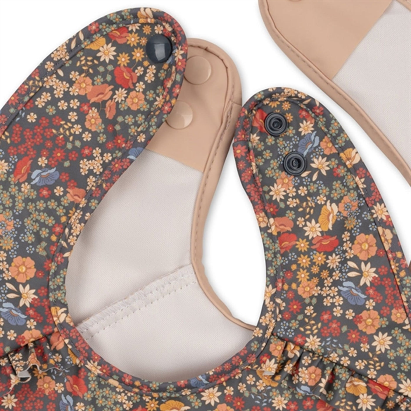 Konges Sløjd Bib With Frill Villetta Blue 2-Pack