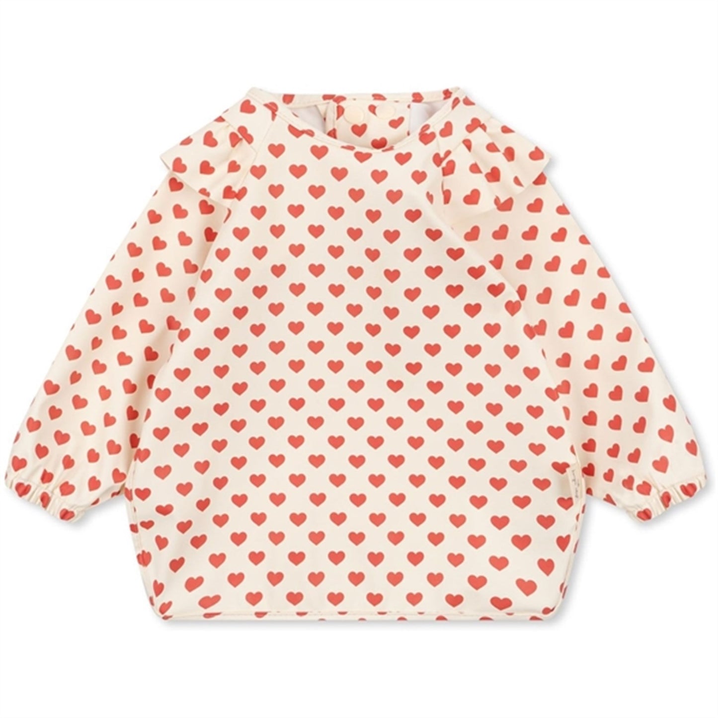 Konges Sløjd Coeur Rouge 2-Pack Bib with Frills and Sleeves