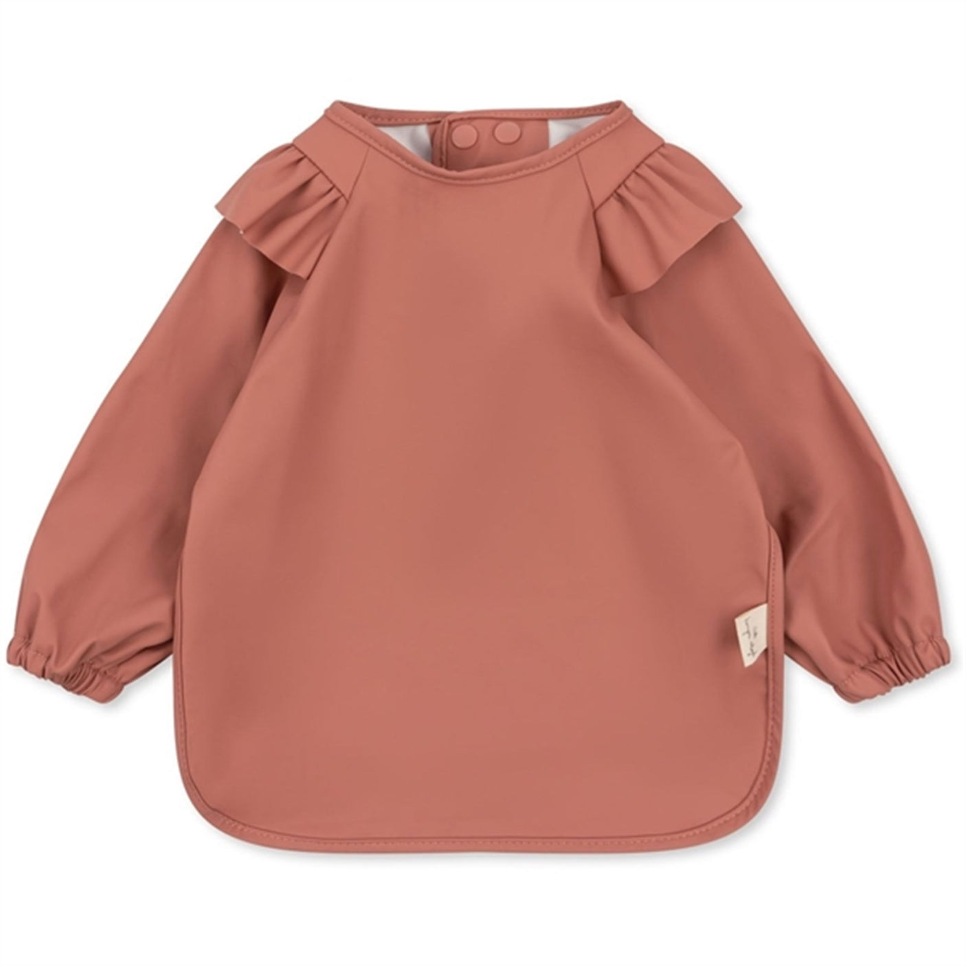 Konges Sløjd Coeur Rouge 2-Pack Bib with Frills and Sleeves